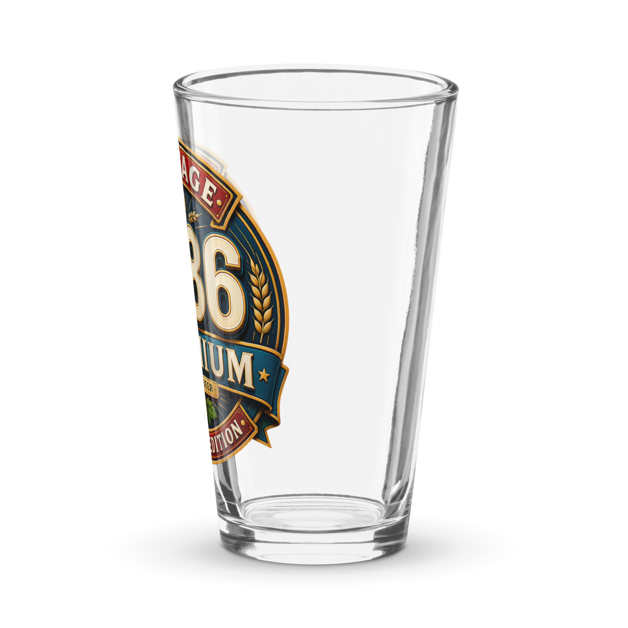 1986 Beer Glass Birthday Gift For Someone Born in 1986