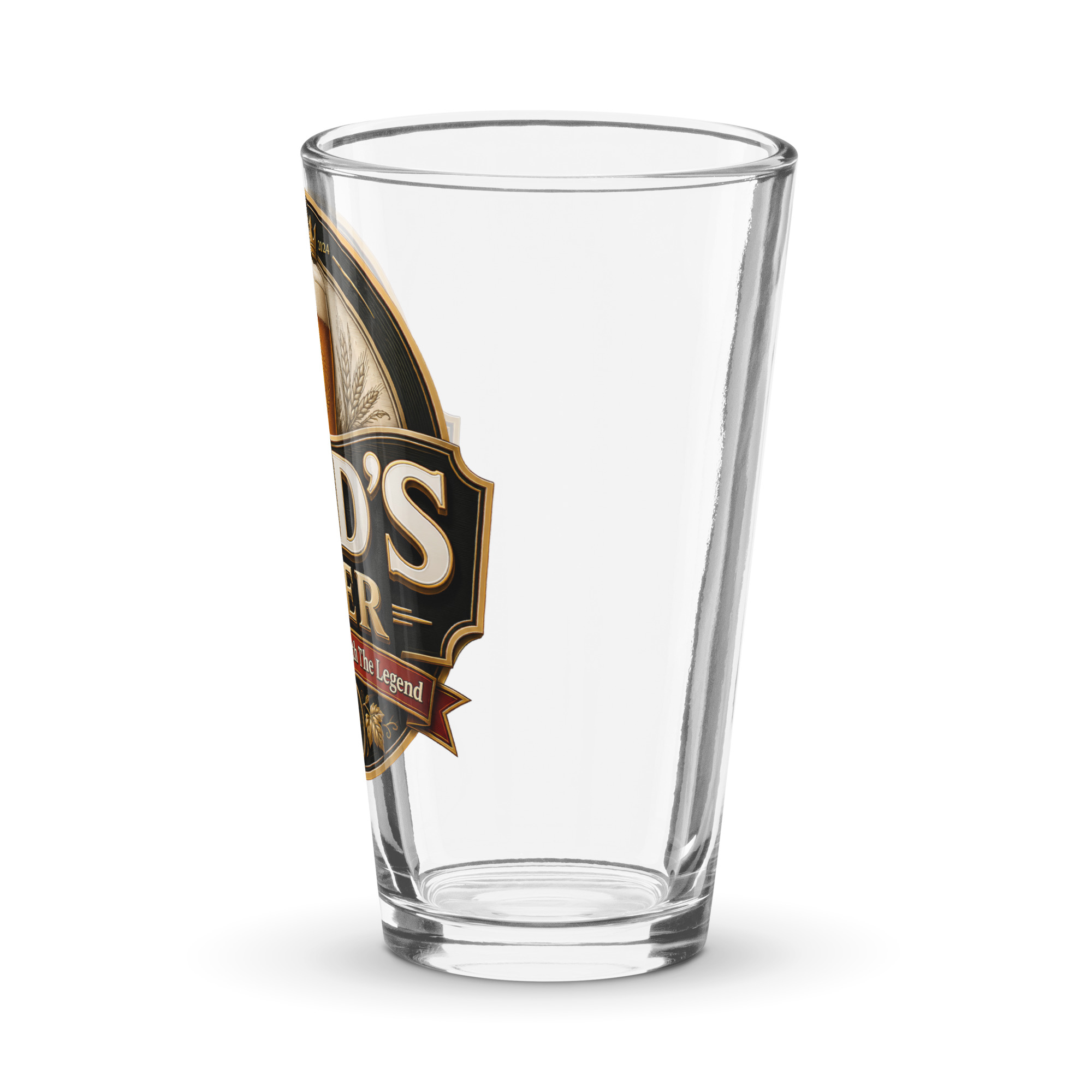 Dad’s Beer Glass The Man The Myth The Legend Pint Glass