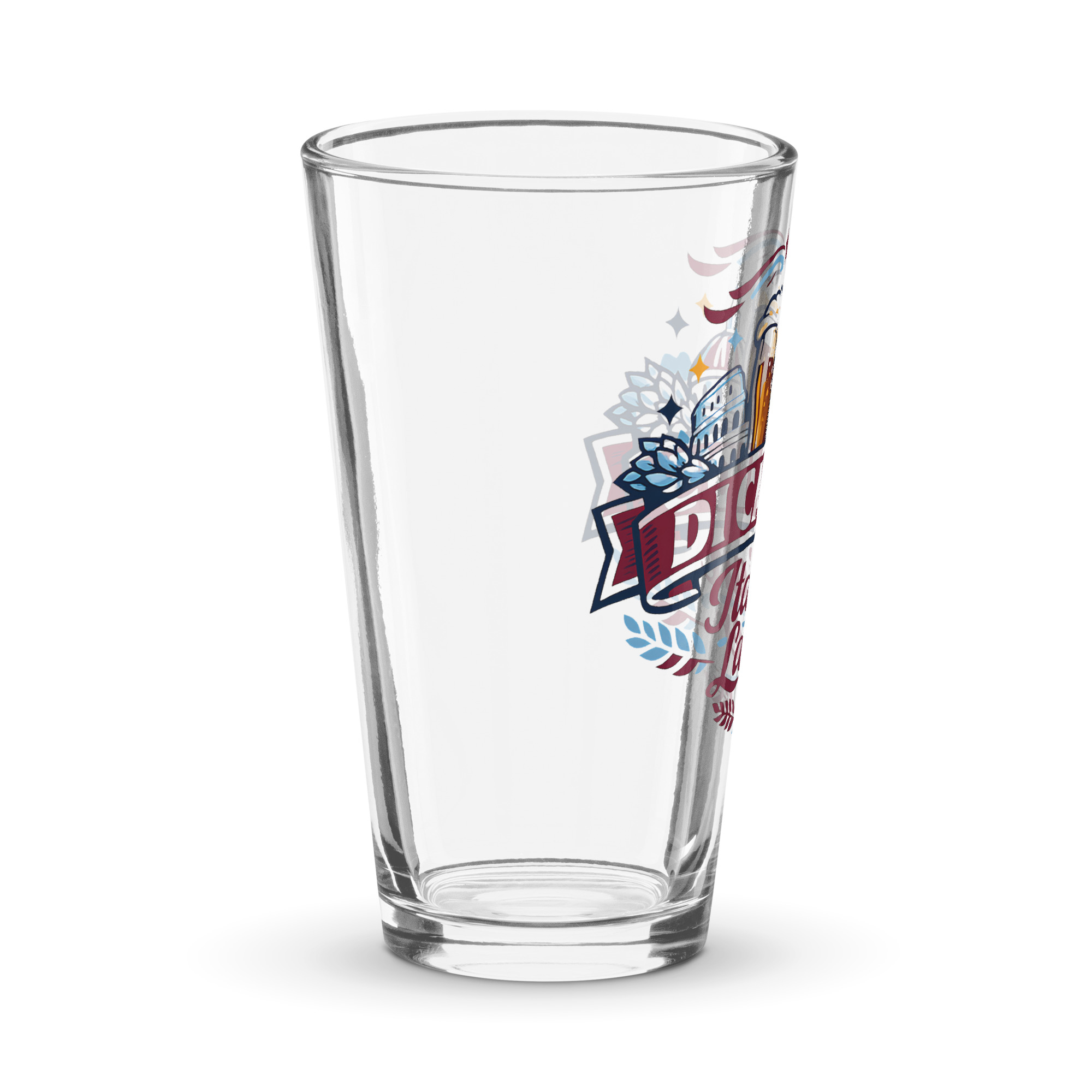 Di Canio Italian Lager Shaker pint glass West Ham Gift
