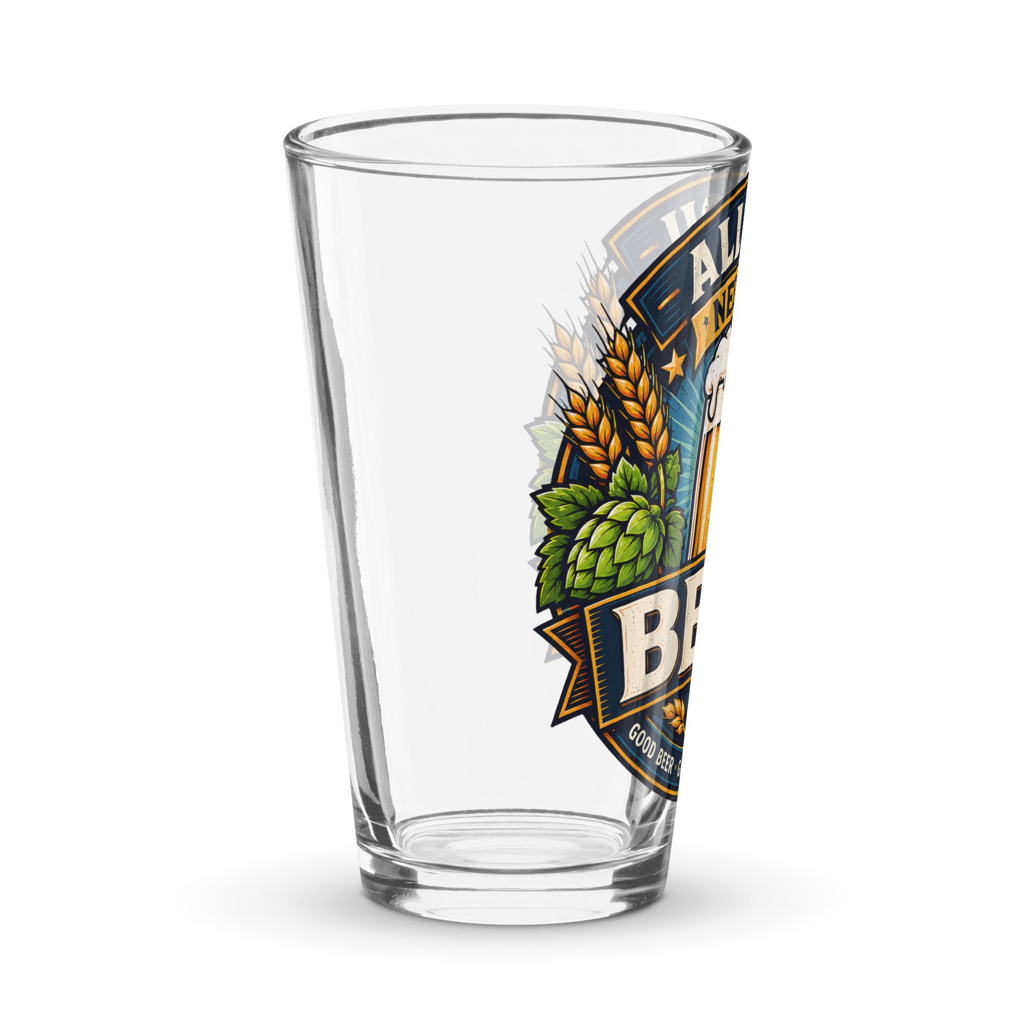 All You Need is Beer – Shaker pint glass gift