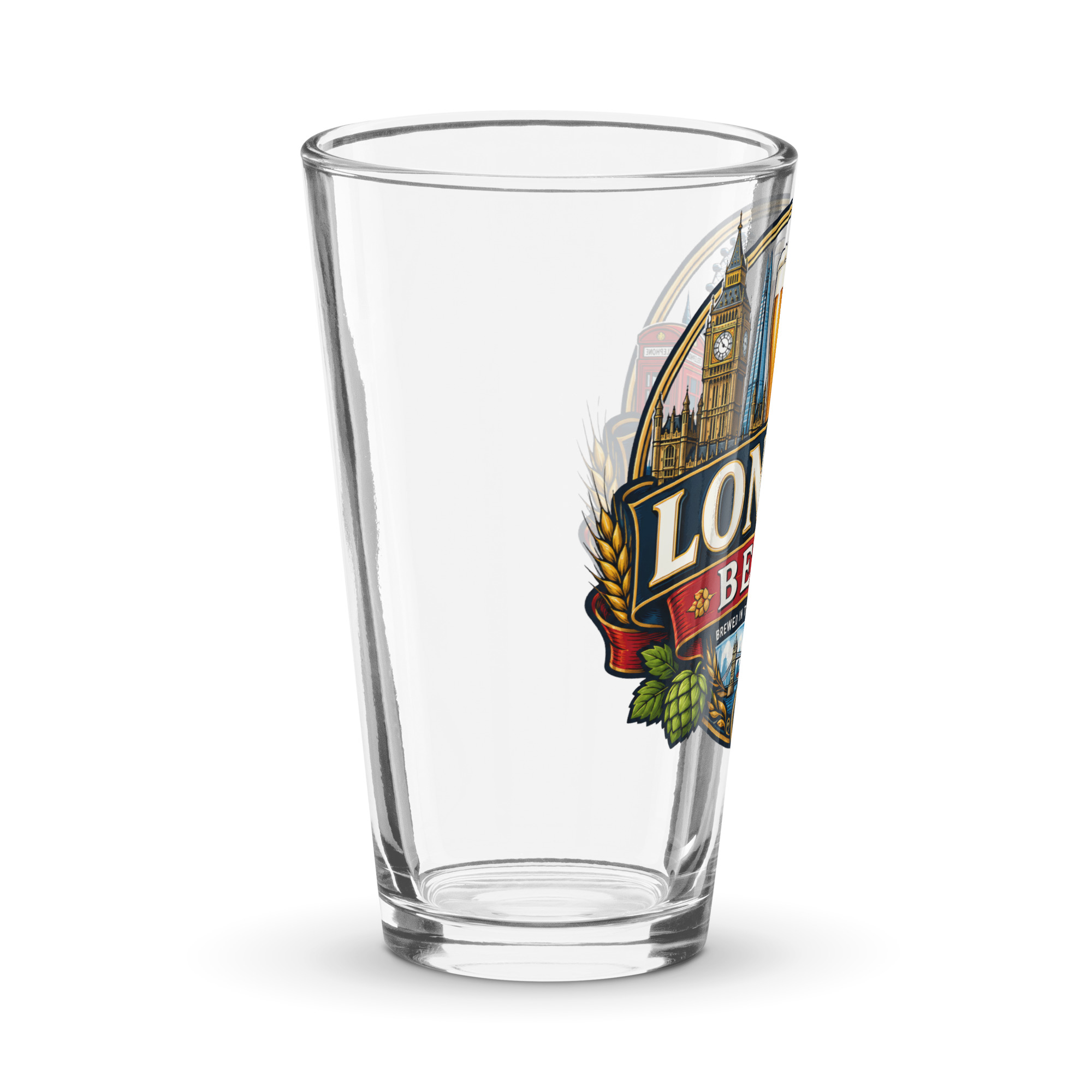 London Beers Logo Shaker pint glass