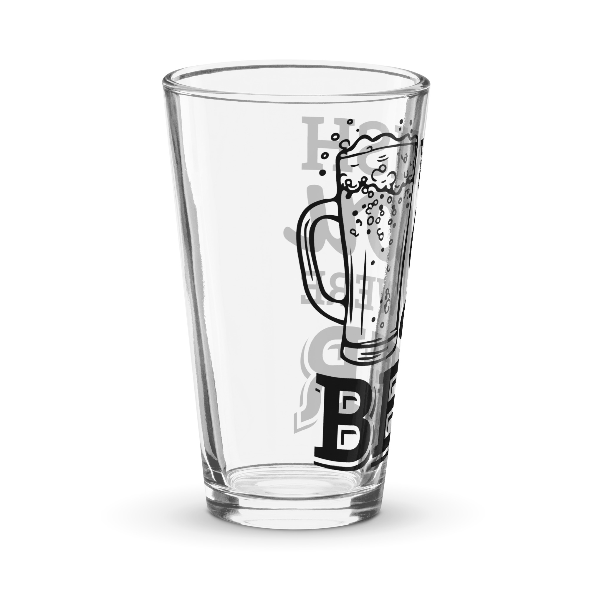 Wish You Were Beer – Shaker Pint Glass