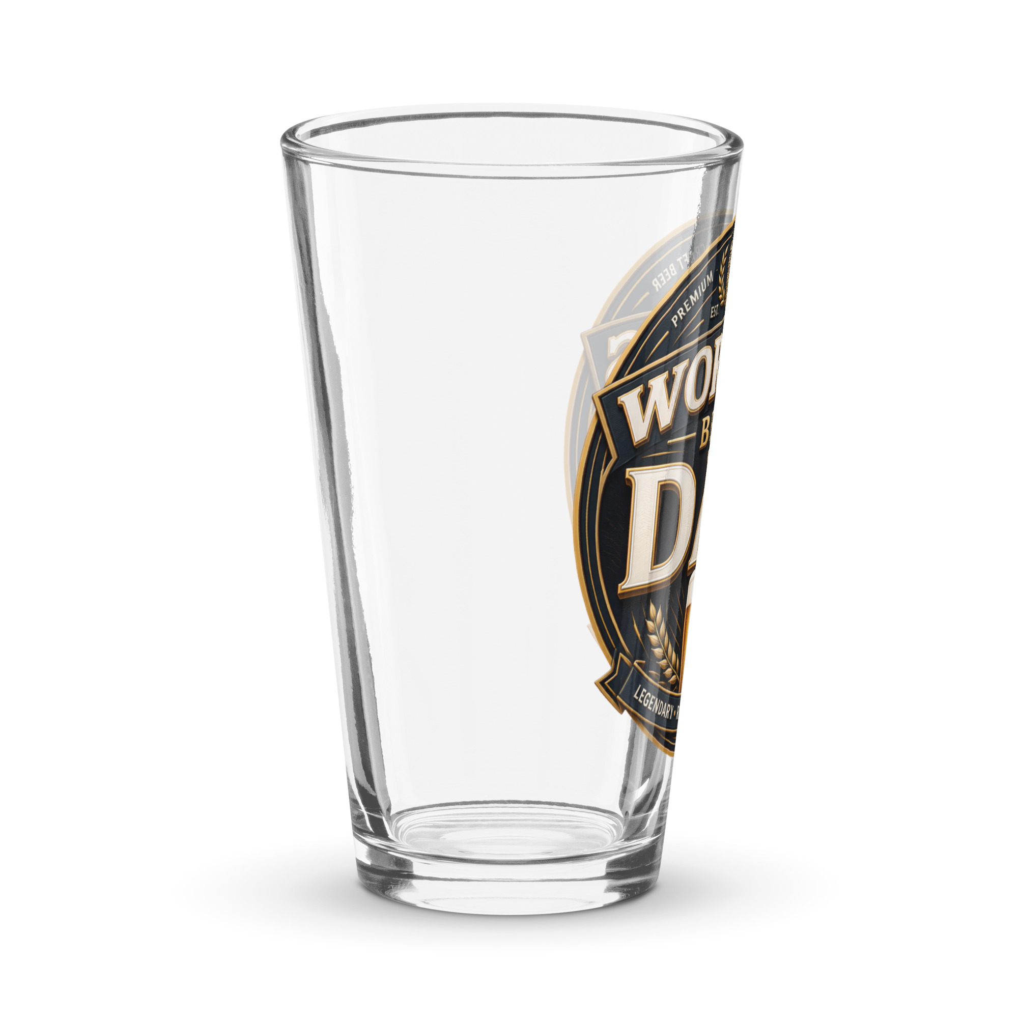 World’s Best Dad Beer Glass Gift For Dads Pint Glass