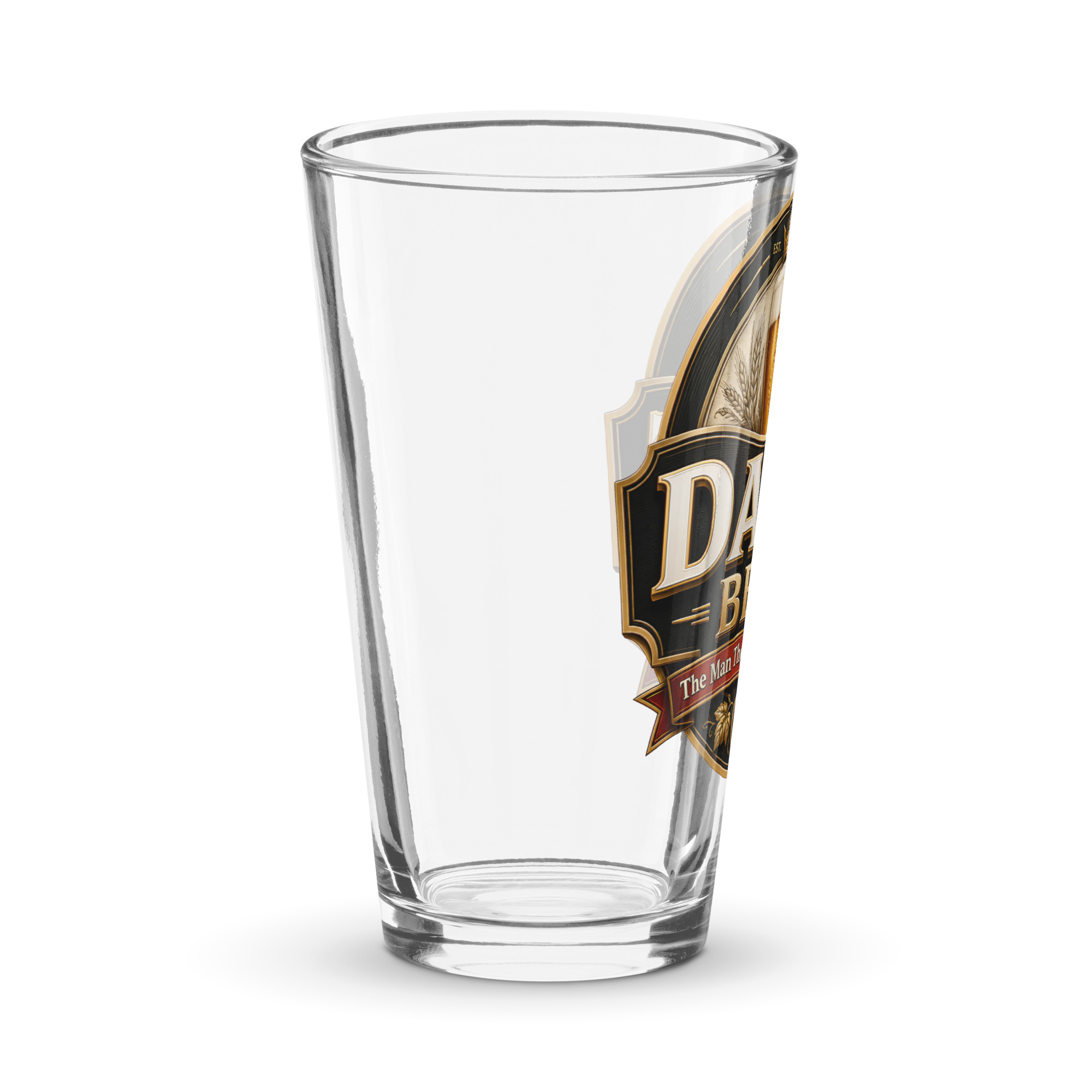 Dad’s Beer Glass The Man The Myth The Legend Pint Glass