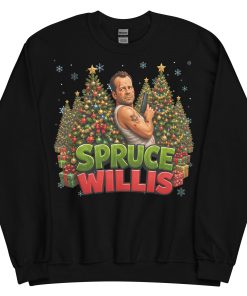 Spruce Willis Funny Die Hard Christmas Jumpers
