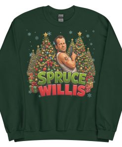 Spruce Willis Funny Die Hard Christmas Jumpers
