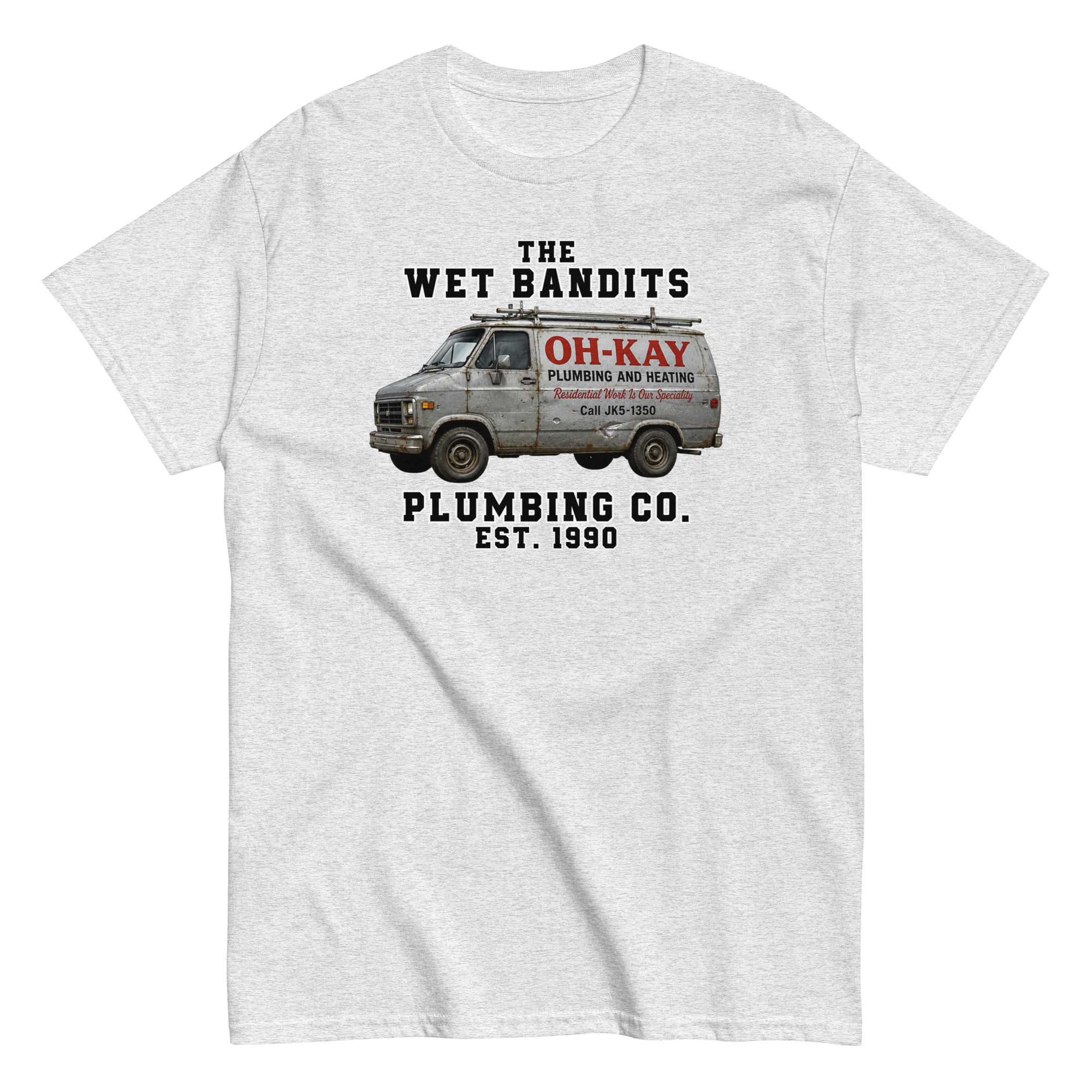 Home Alone Christmas T-shirt The Wet Bandits Plumbing Co