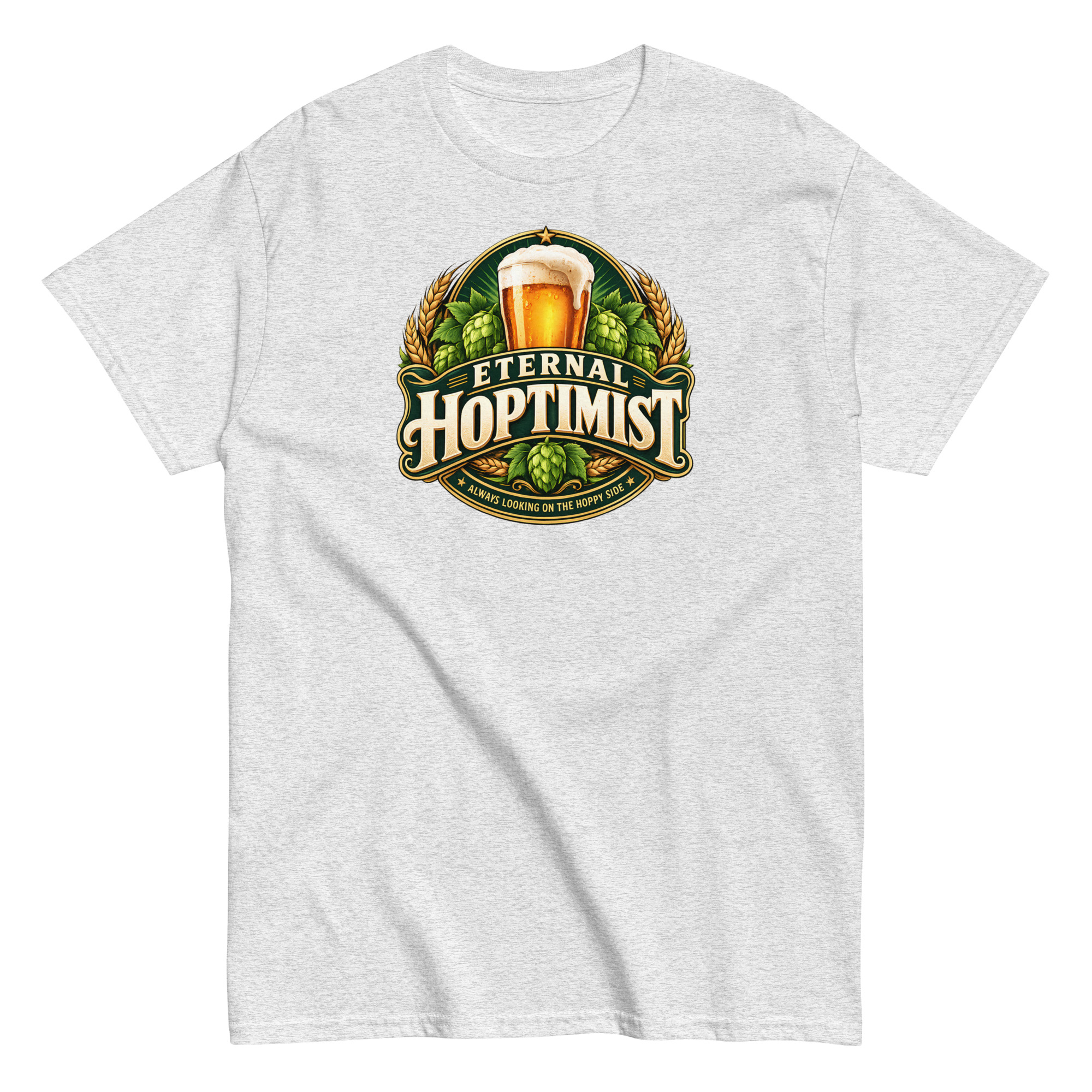 Beer T-Shirt Funny Eternal Hoptimist Tshirts