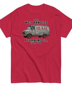 Home Alone Christmas T-shirt The Wet Bandits Plumbing Co