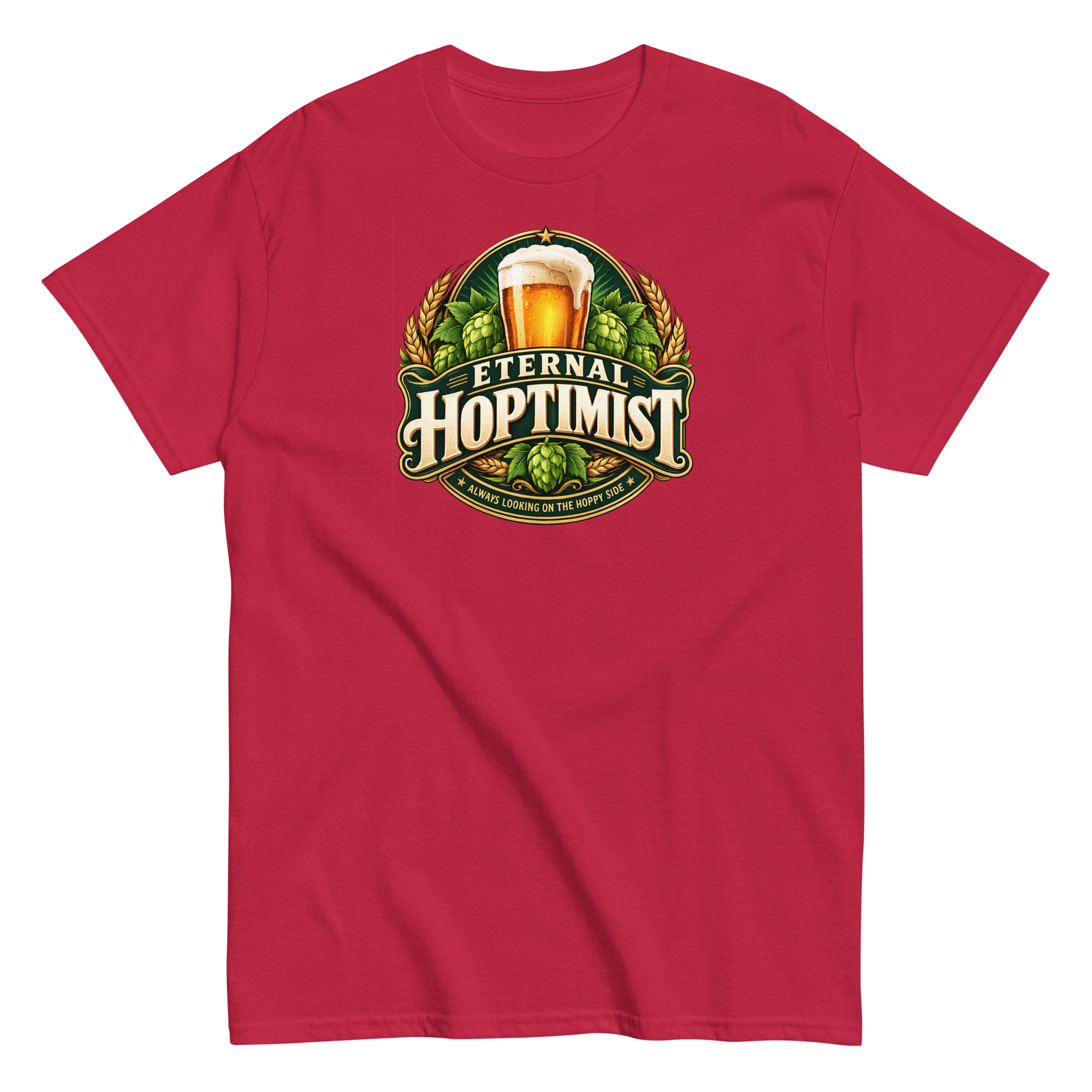 Beer T-Shirt Funny Eternal Hoptimist Tshirts