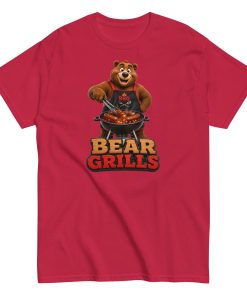 Bear Grills T-shirt – Funny Bear at a BBQ Grilling T-shirt gift