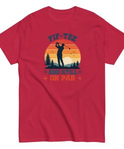 Golf 50th Birthday Gift T-shirt 50 And Still On Par