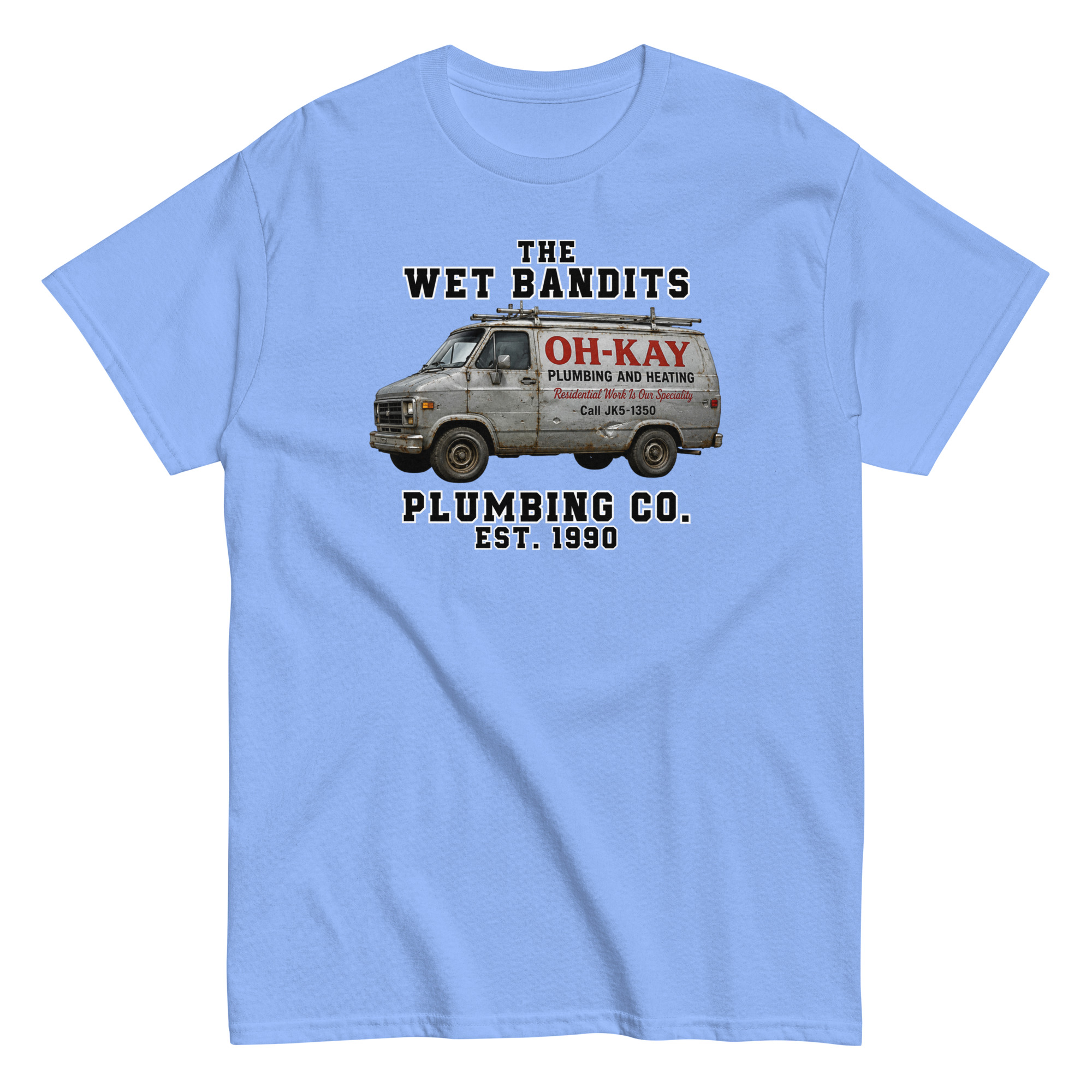 Home Alone Christmas T-shirt The Wet Bandits Plumbing Co