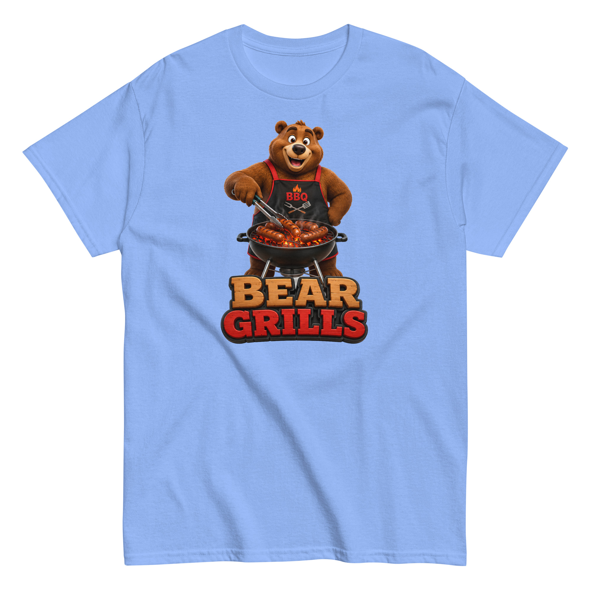 Bear Grills T-shirt – Funny Bear at a BBQ Grilling T-shirt gift