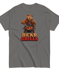 Bear Grills T-shirt – Funny Bear at a BBQ Grilling T-shirt gift