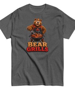 Bear Grills T-shirt – Funny Bear at a BBQ Grilling T-shirt gift