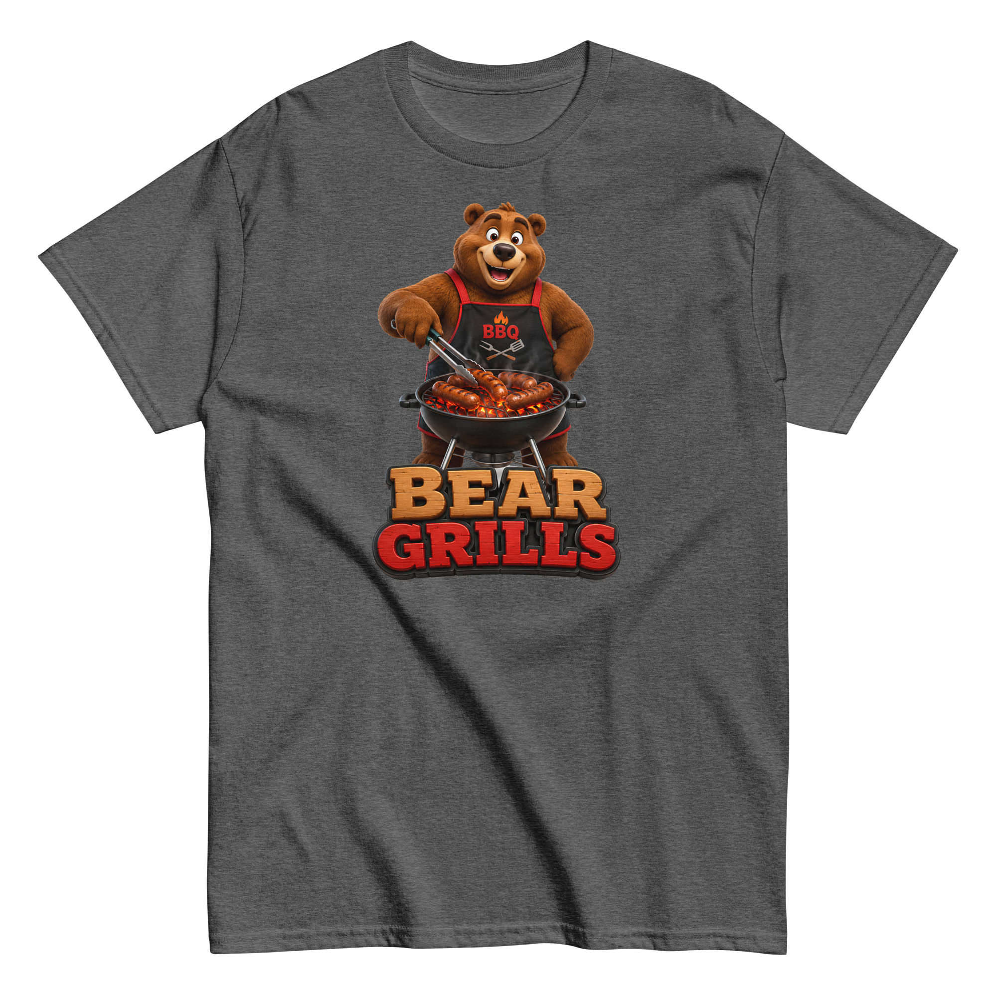 Bear Grills T-shirt – Funny Bear at a BBQ Grilling T-shirt gift
