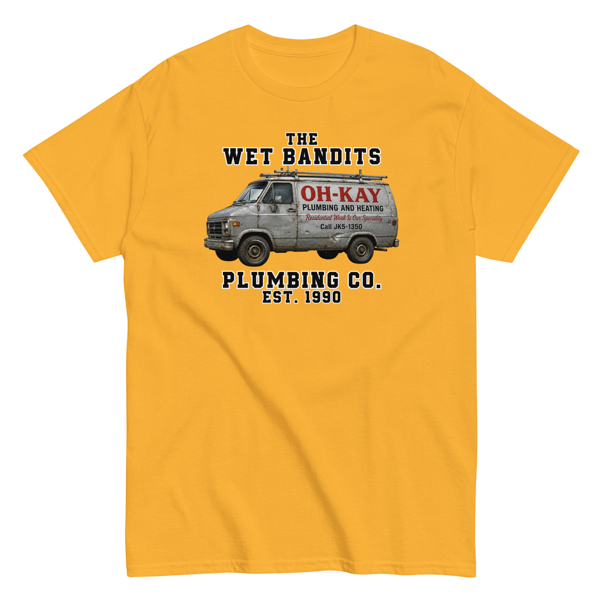 Home Alone Christmas T-shirt The Wet Bandits Plumbing Co