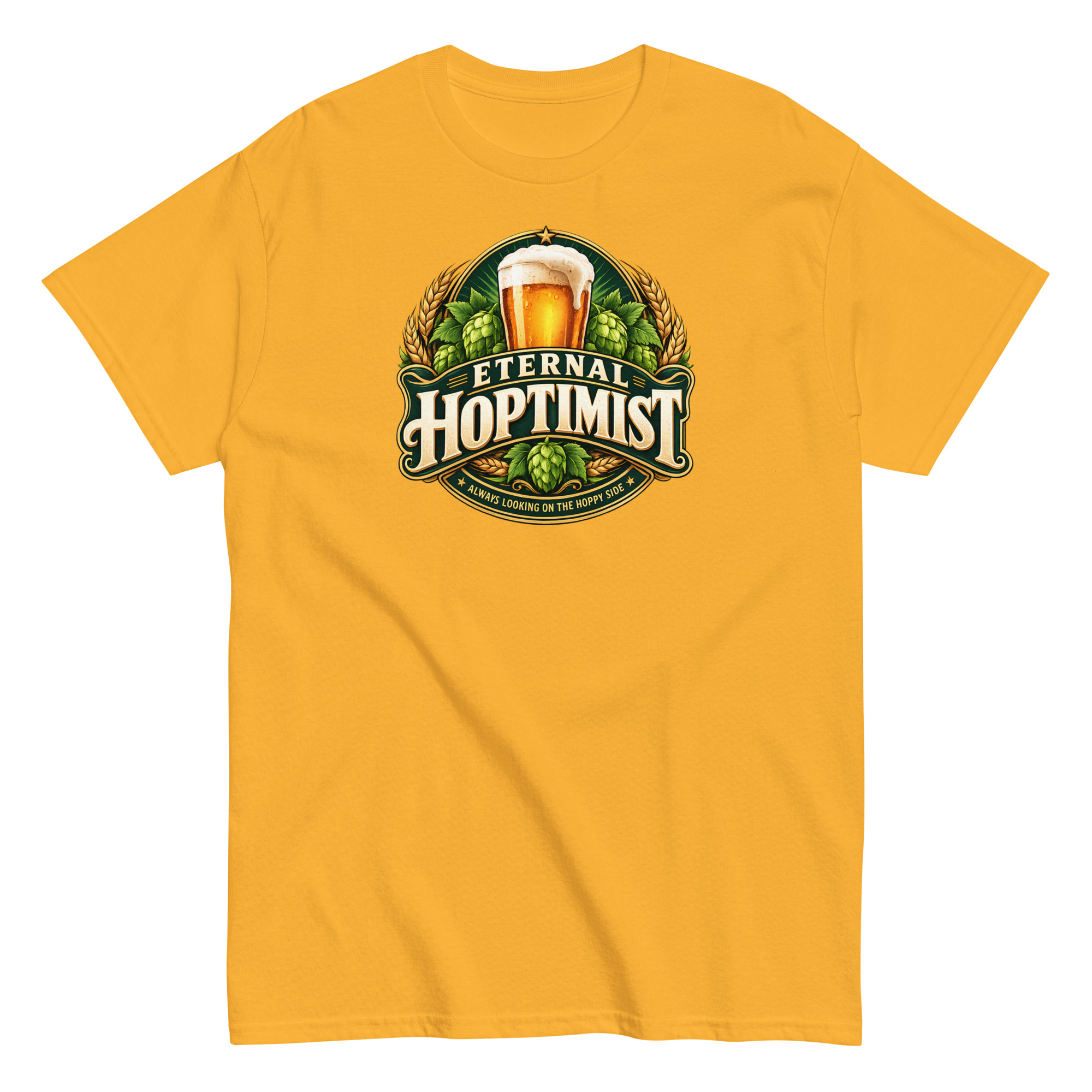 Beer T-Shirt Funny Eternal Hoptimist Tshirts