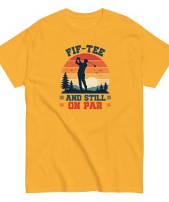 Golf 50th Birthday Gift T-shirt 50 And Still On Par