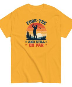 Golf 40th Birthday Gift T-shirt 40 And Still On Par