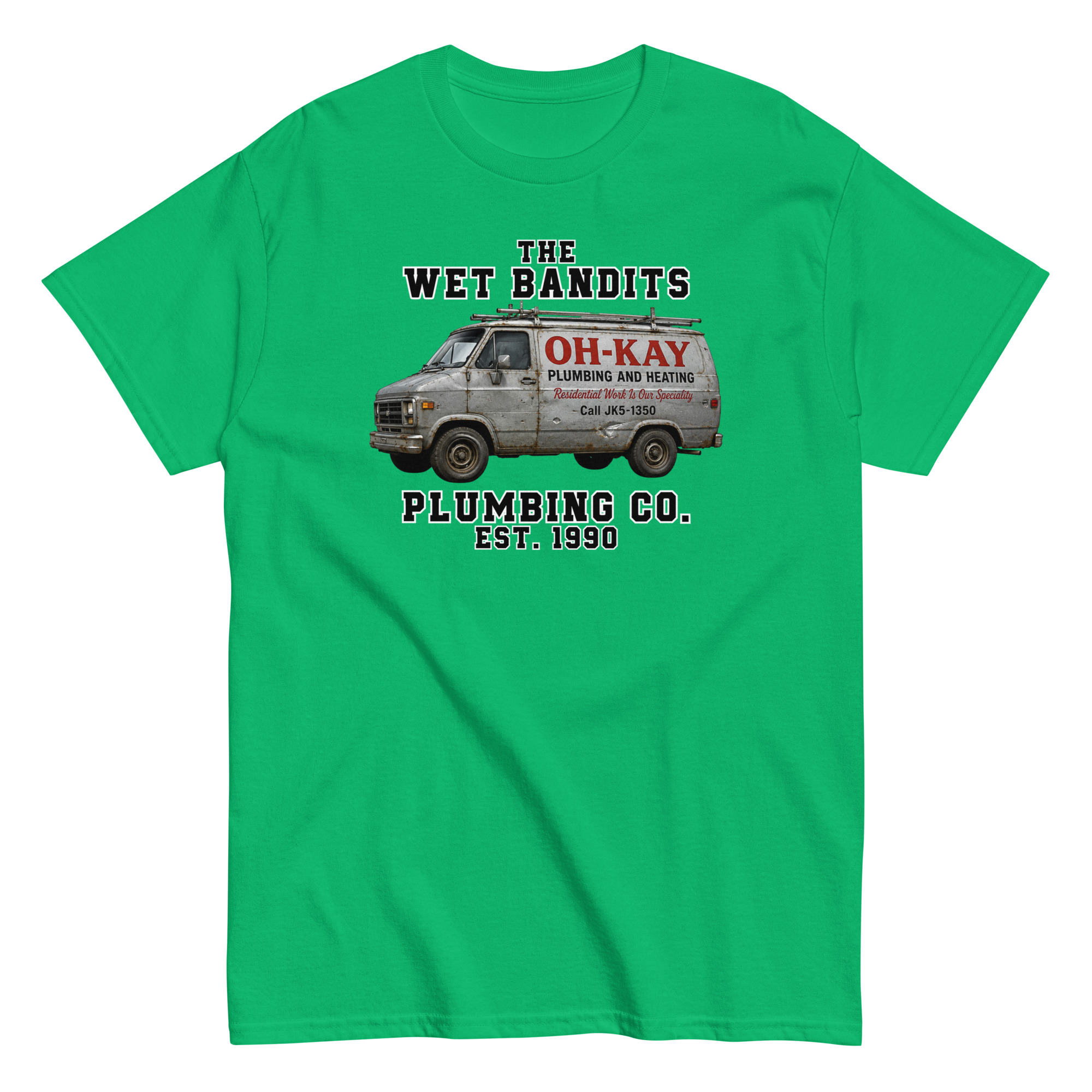 Home Alone Christmas T-shirt The Wet Bandits Plumbing Co