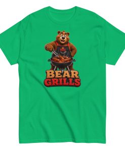 Bear Grills T-shirt – Funny Bear at a BBQ Grilling T-shirt gift