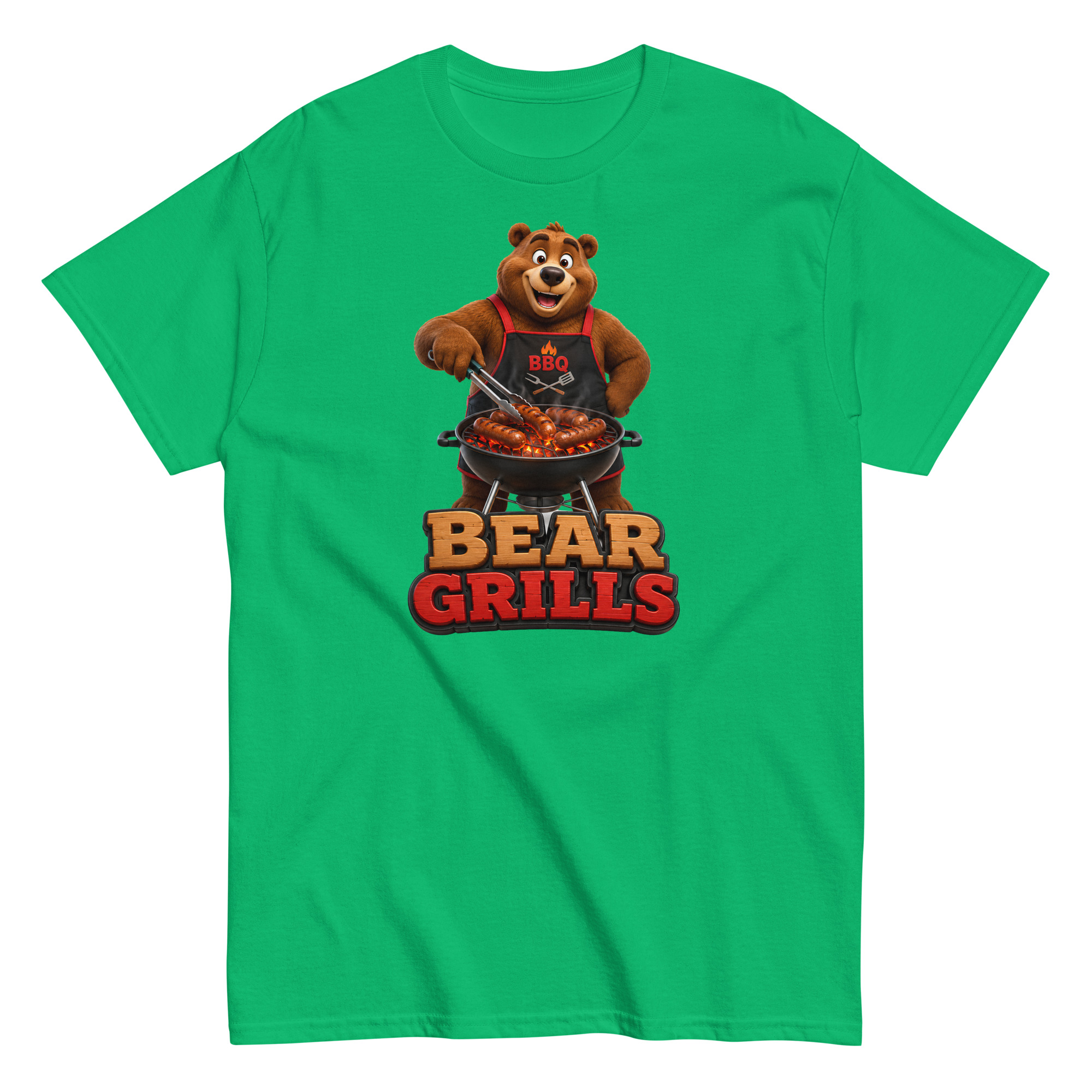Bear Grills T-shirt – Funny Bear at a BBQ Grilling T-shirt gift
