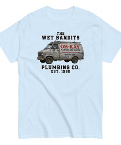 Home Alone Christmas T-shirt The Wet Bandits Plumbing Co