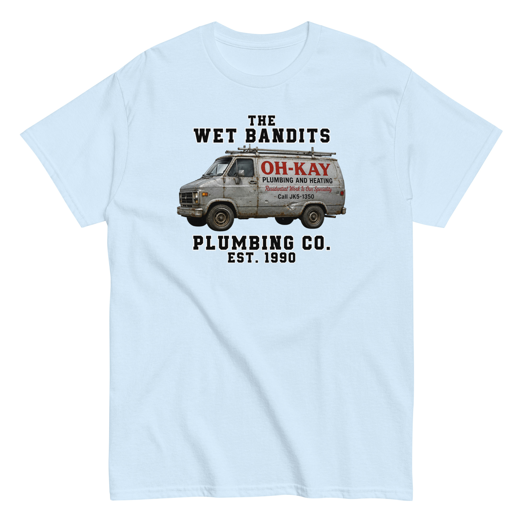 Home Alone Christmas T-shirt The Wet Bandits Plumbing Co