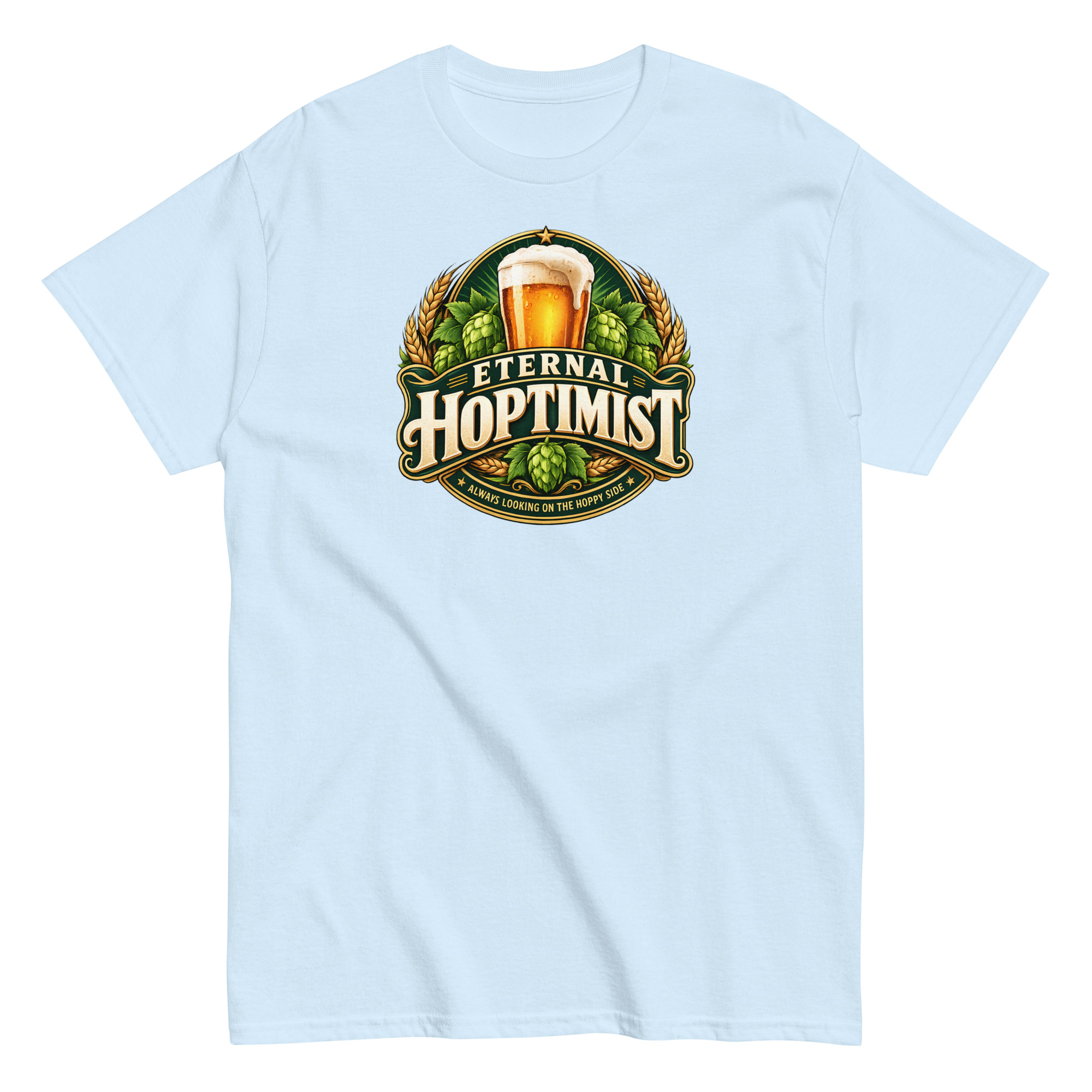 Beer T-Shirt Funny Eternal Hoptimist Tshirts