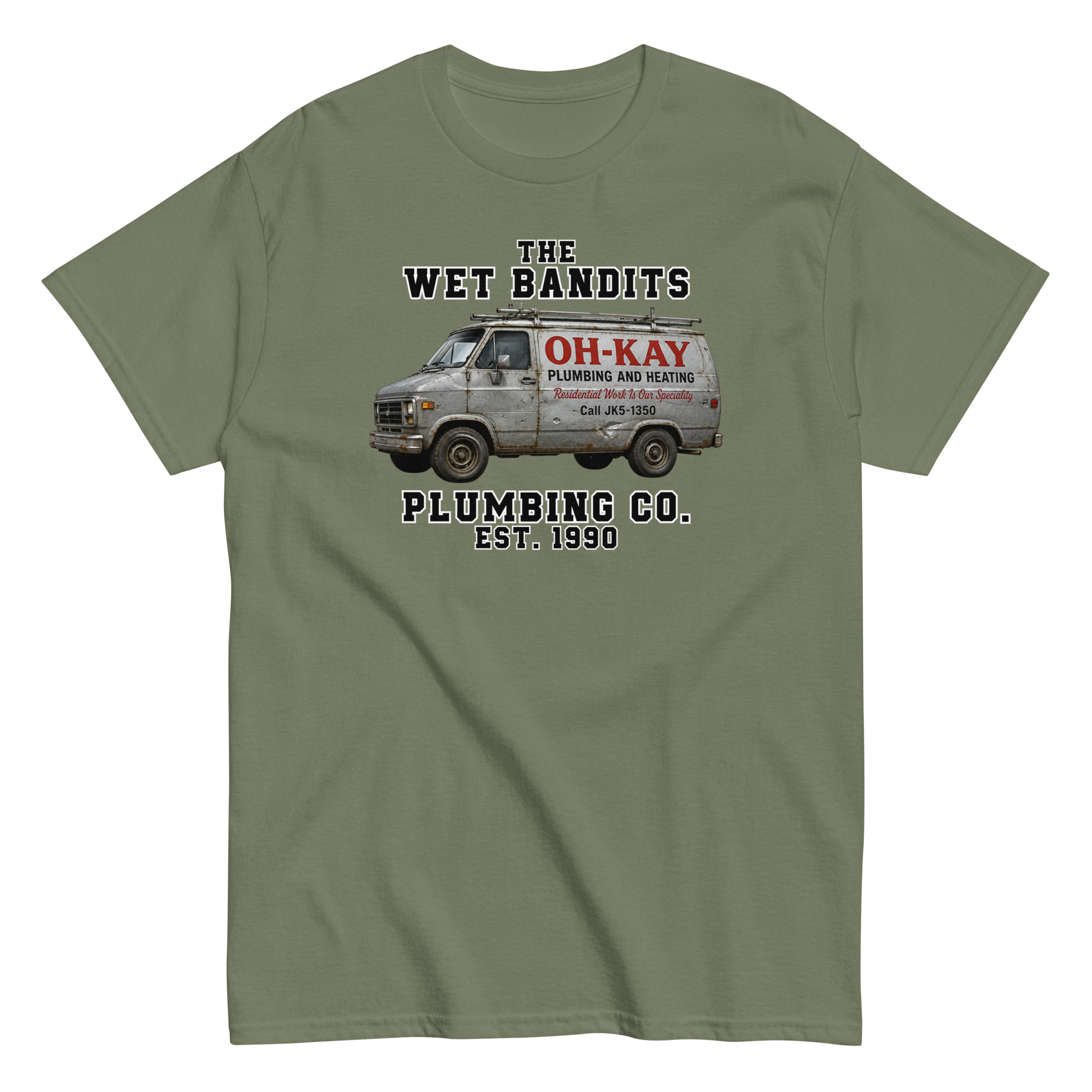 Home Alone Christmas T-shirt The Wet Bandits Plumbing Co
