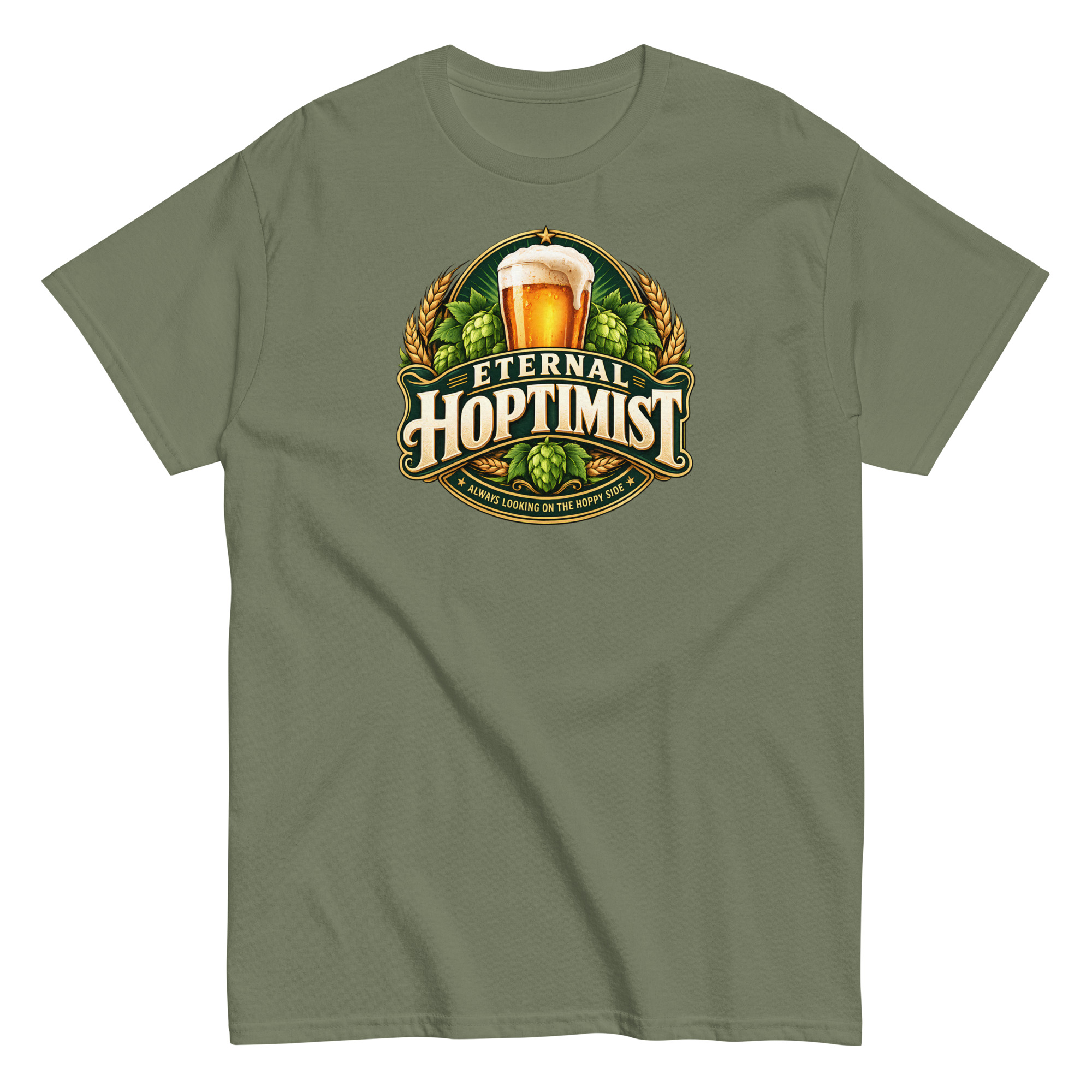 Beer T-Shirt Funny Eternal Hoptimist Tshirts
