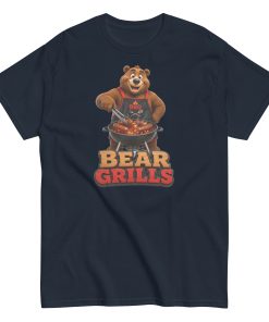 Bear Grills T-shirt – Funny Bear at a BBQ Grilling T-shirt gift