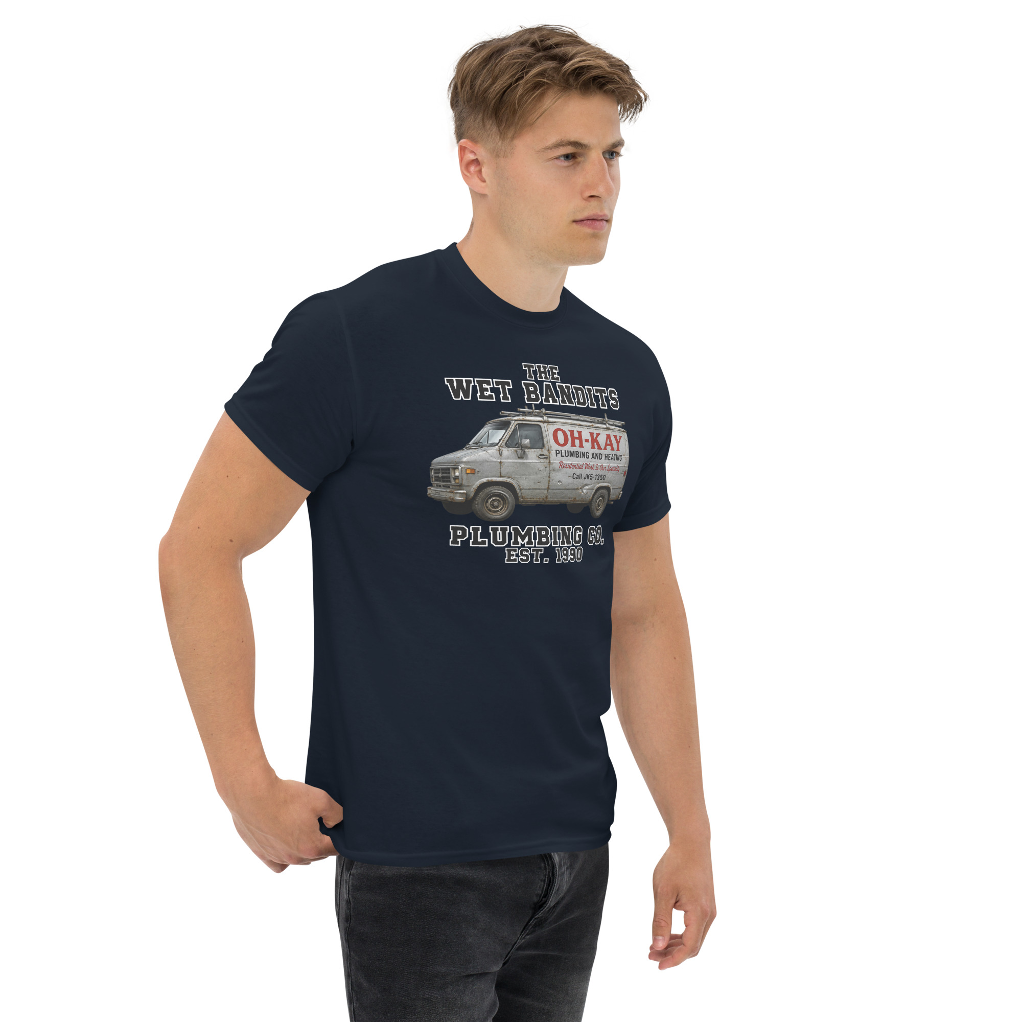 Home Alone Christmas T-shirt The Wet Bandits Plumbing Co