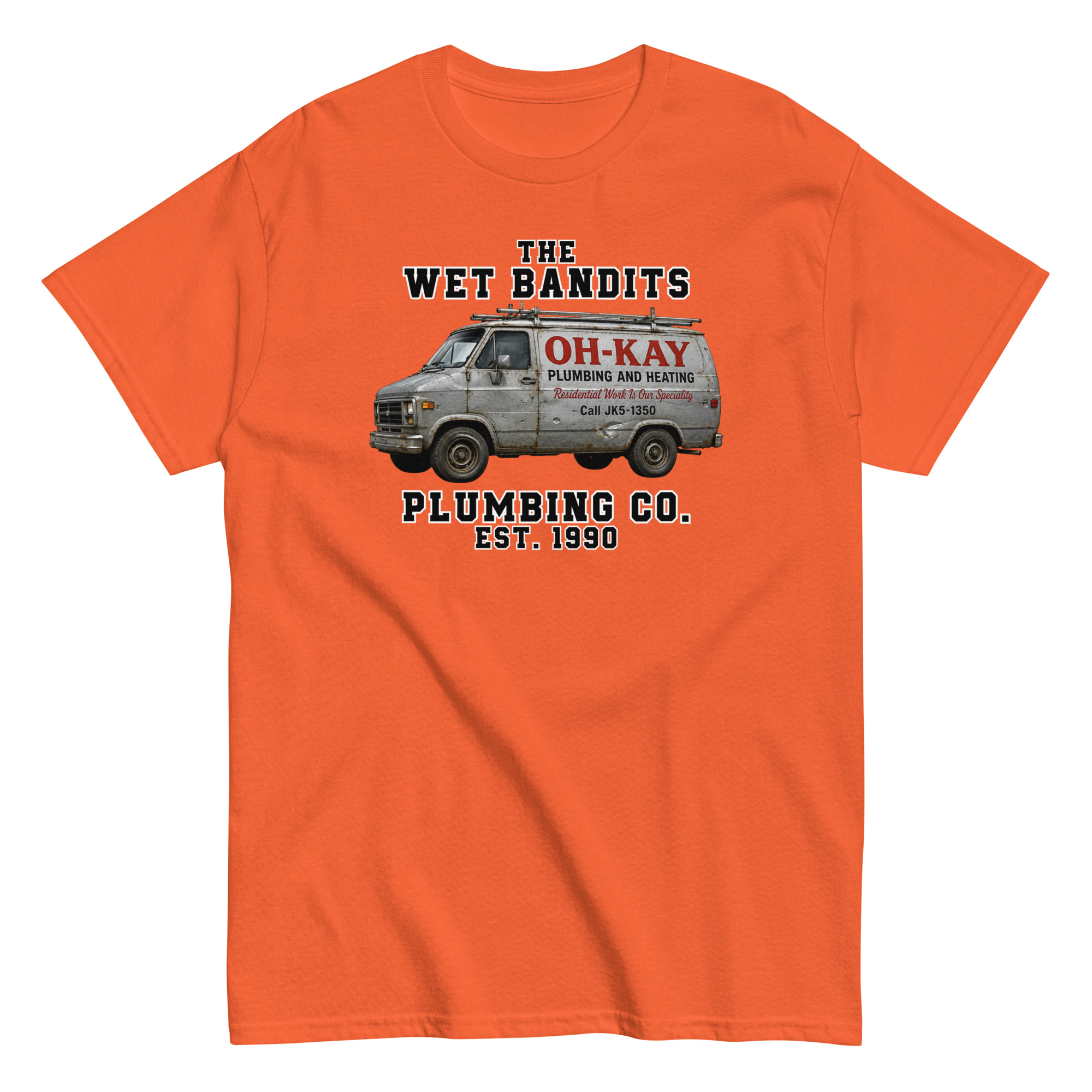 Home Alone Christmas T-shirt The Wet Bandits Plumbing Co