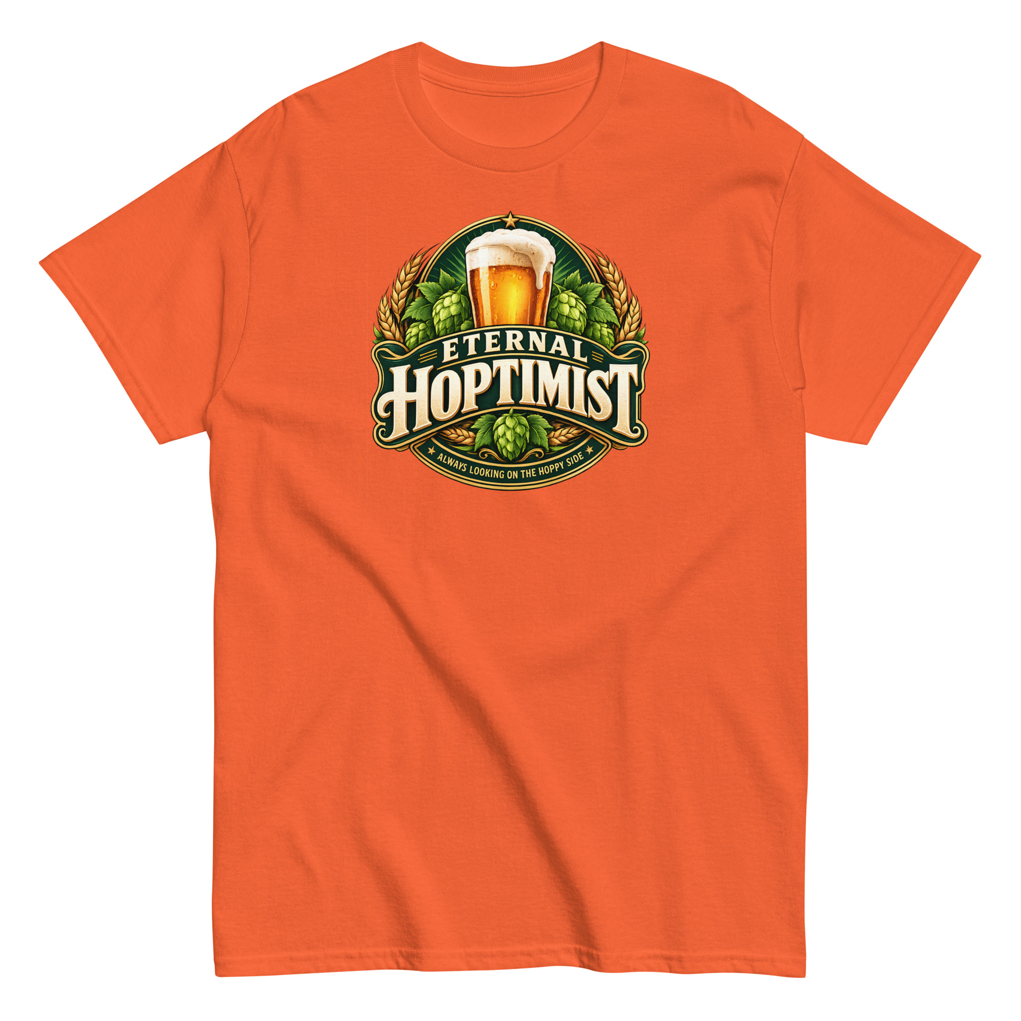 Beer T-Shirt Funny Eternal Hoptimist Tshirts