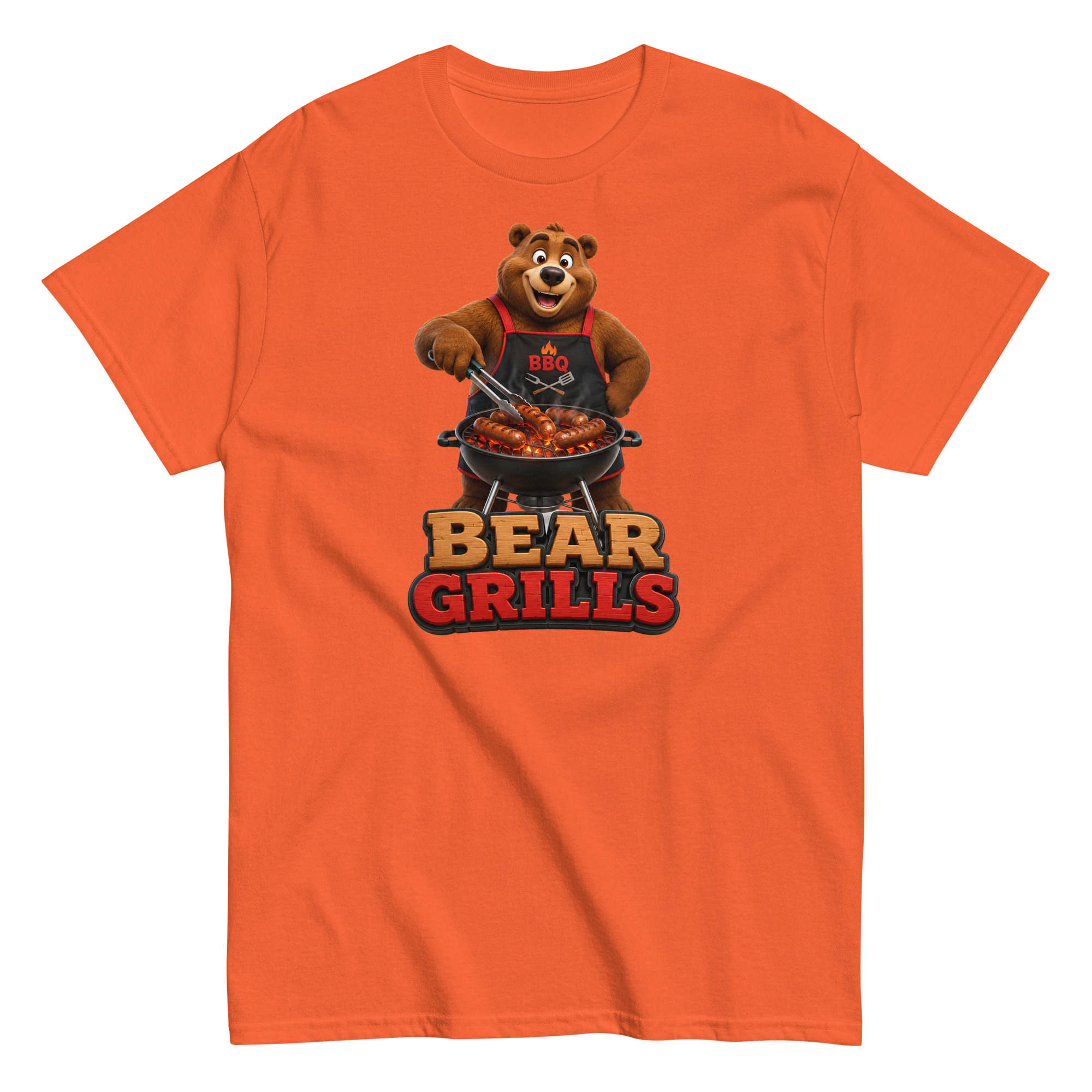 Bear Grills T-shirt – Funny Bear at a BBQ Grilling T-shirt gift