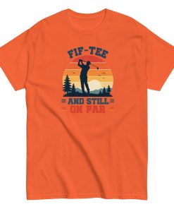 Golf 50th Birthday Gift T-shirt 50 And Still On Par