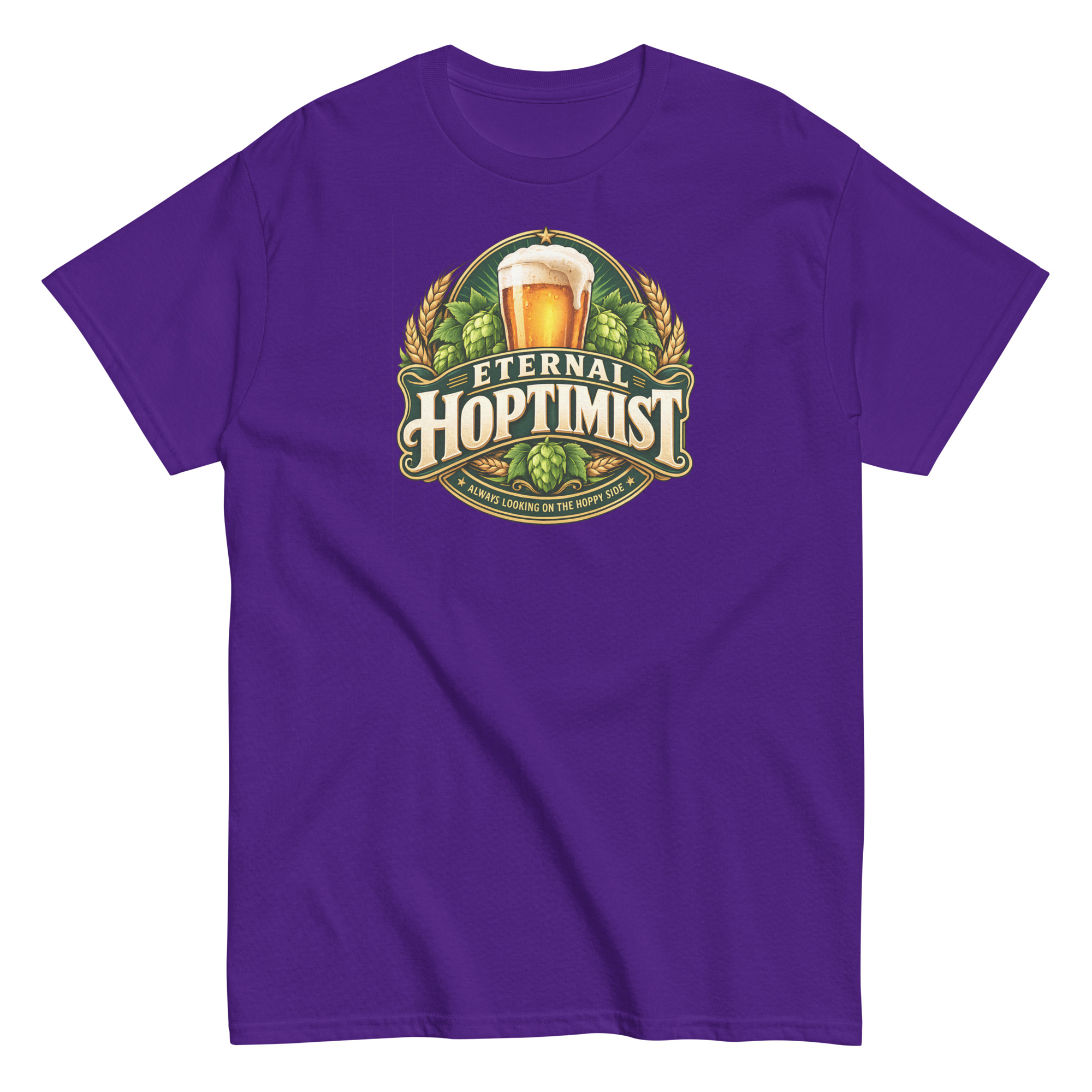 Beer T-Shirt Funny Eternal Hoptimist Tshirts