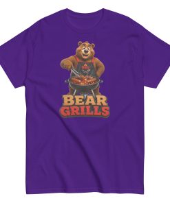 Bear Grills T-shirt – Funny Bear at a BBQ Grilling T-shirt gift