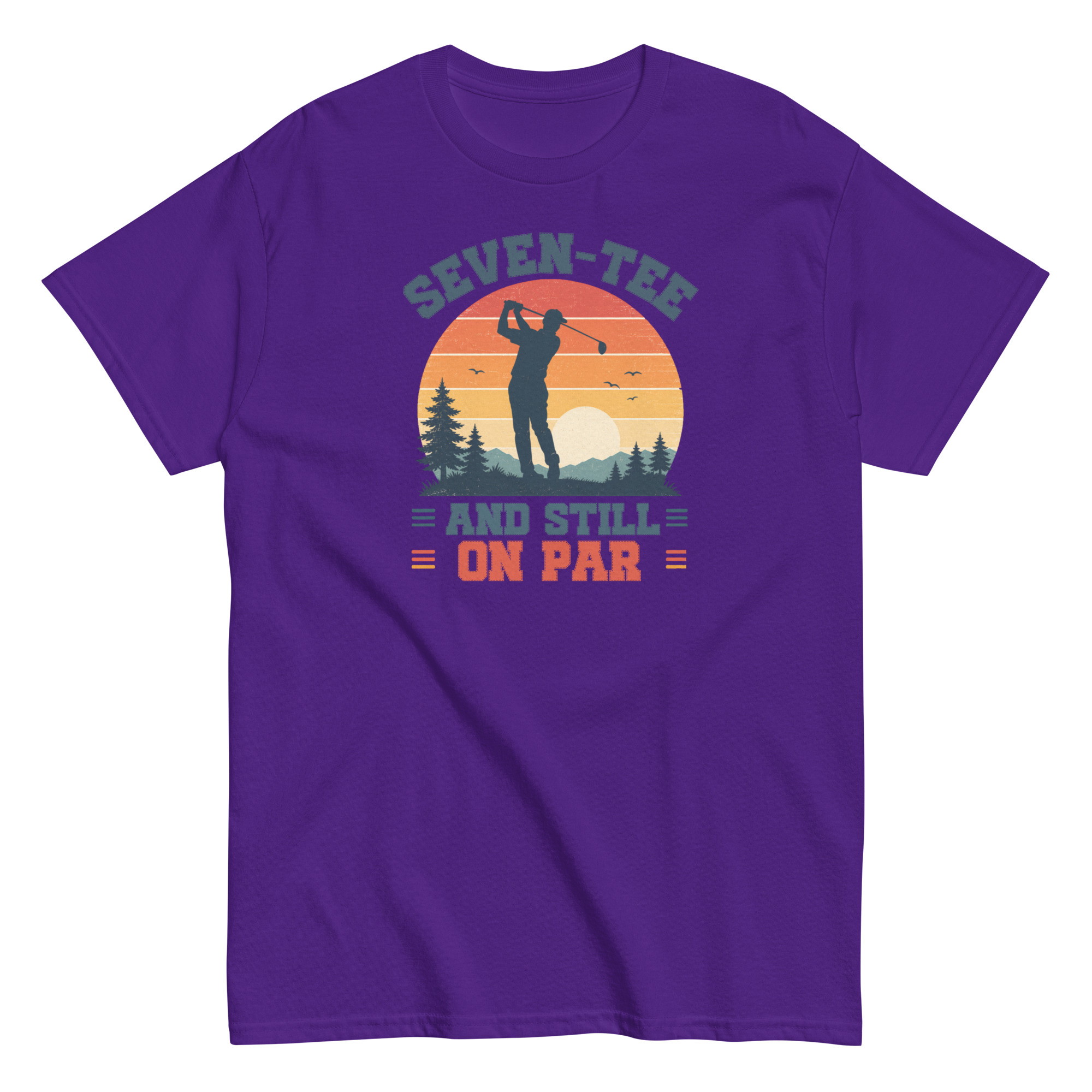 Golf 70th Birthday Gift T-shirt 70 And Still On Par