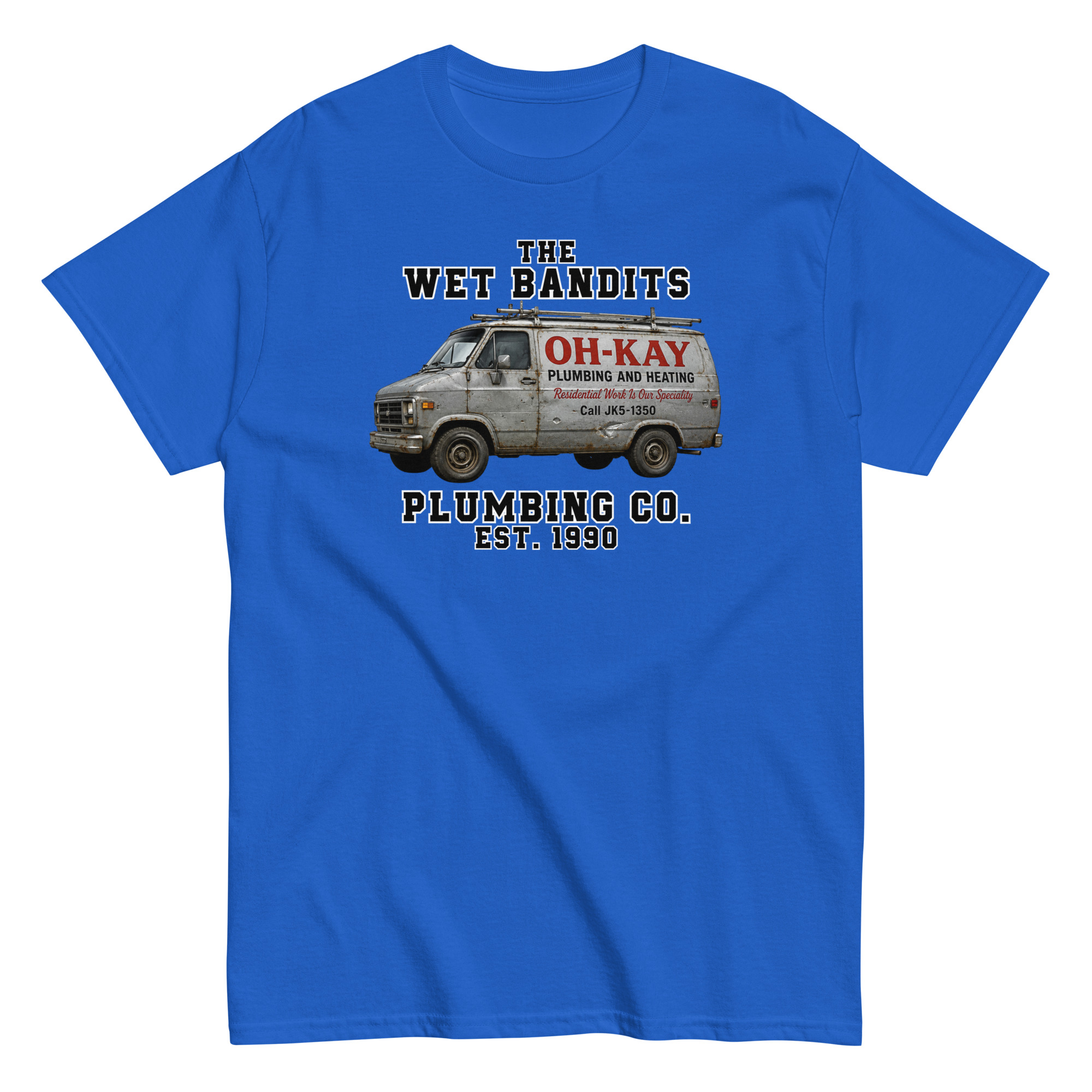 Home Alone Christmas T-shirt The Wet Bandits Plumbing Co