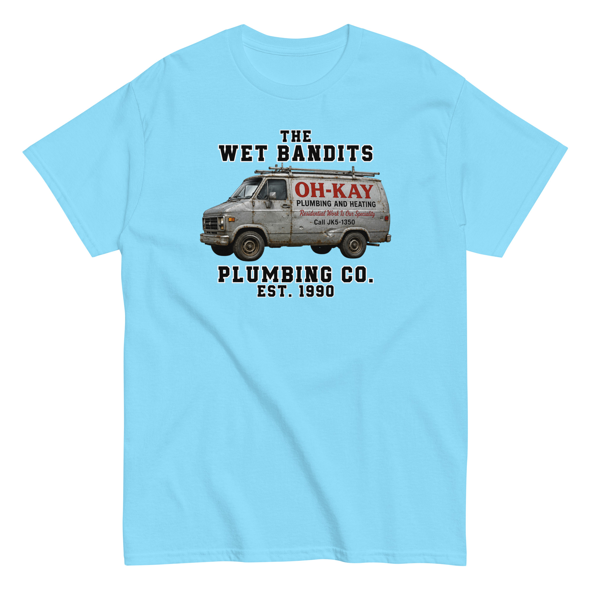 Home Alone Christmas T-shirt The Wet Bandits Plumbing Co
