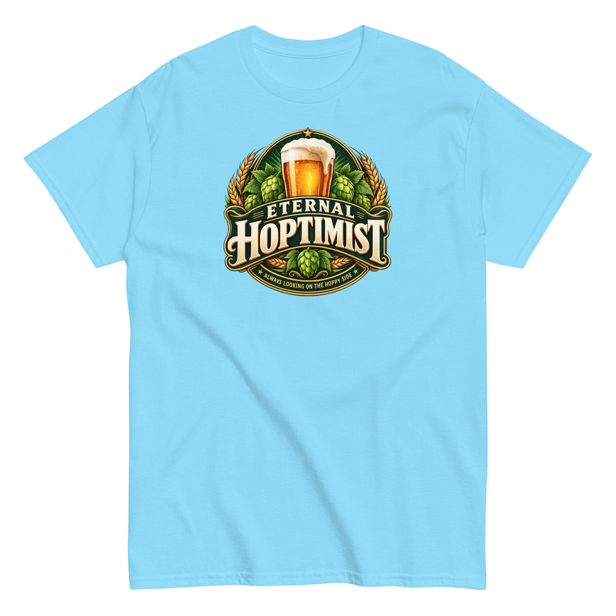 Beer T-Shirt Funny Eternal Hoptimist Tshirts