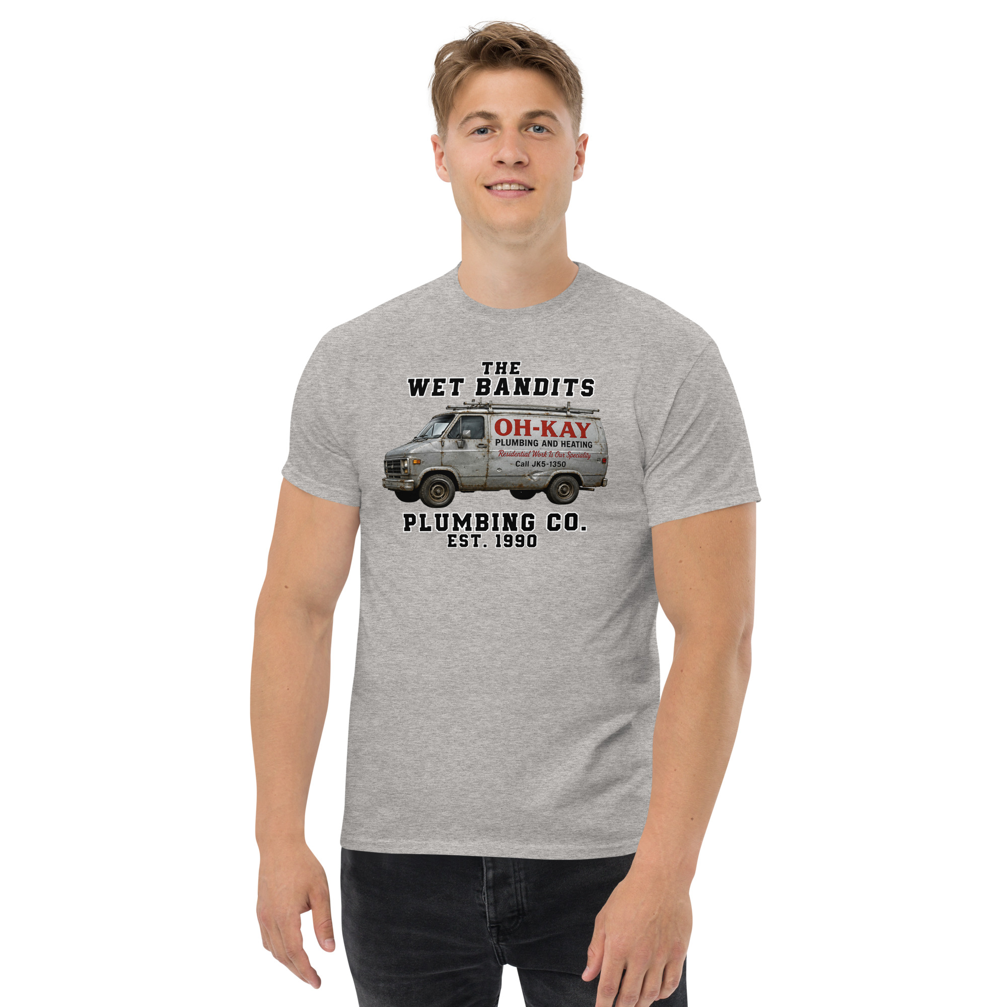 Home Alone Christmas T-shirt The Wet Bandits Plumbing Co
