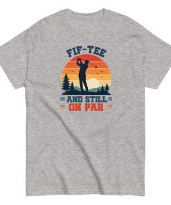 Golf 50th Birthday Gift T-shirt 50 And Still On Par
