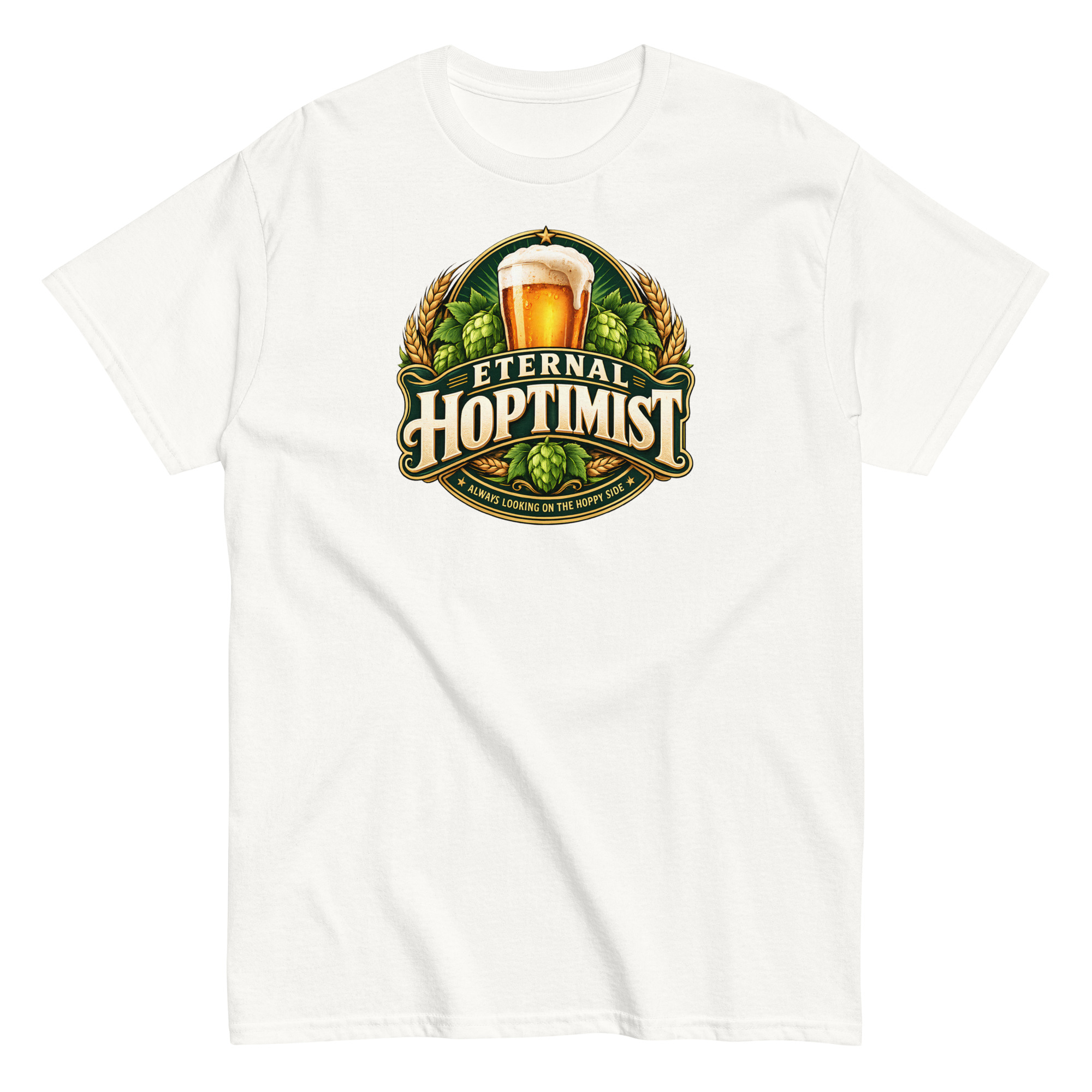 Beer T-Shirt Funny Eternal Hoptimist Tshirts