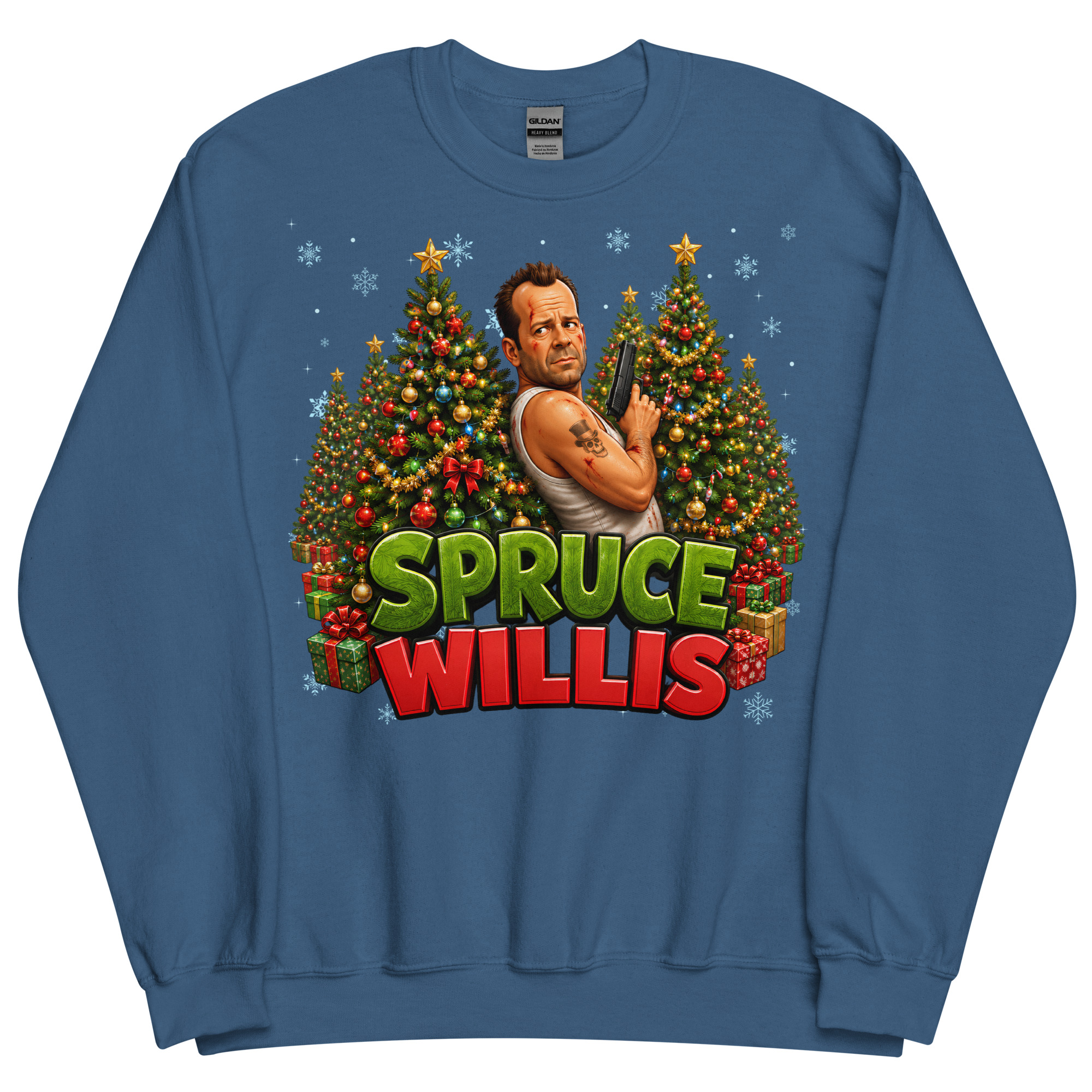 Spruce Willis Funny Die Hard Christmas Jumpers