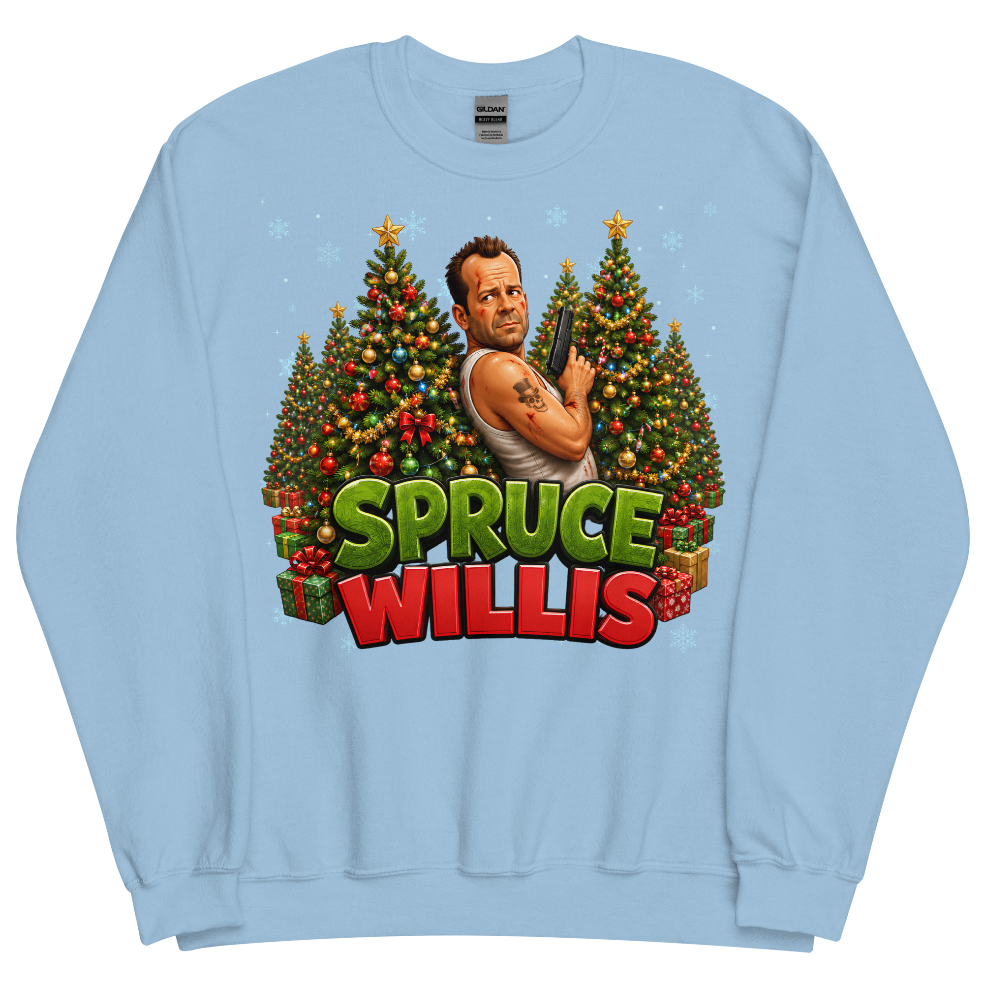 Spruce Willis Funny Die Hard Christmas Jumpers